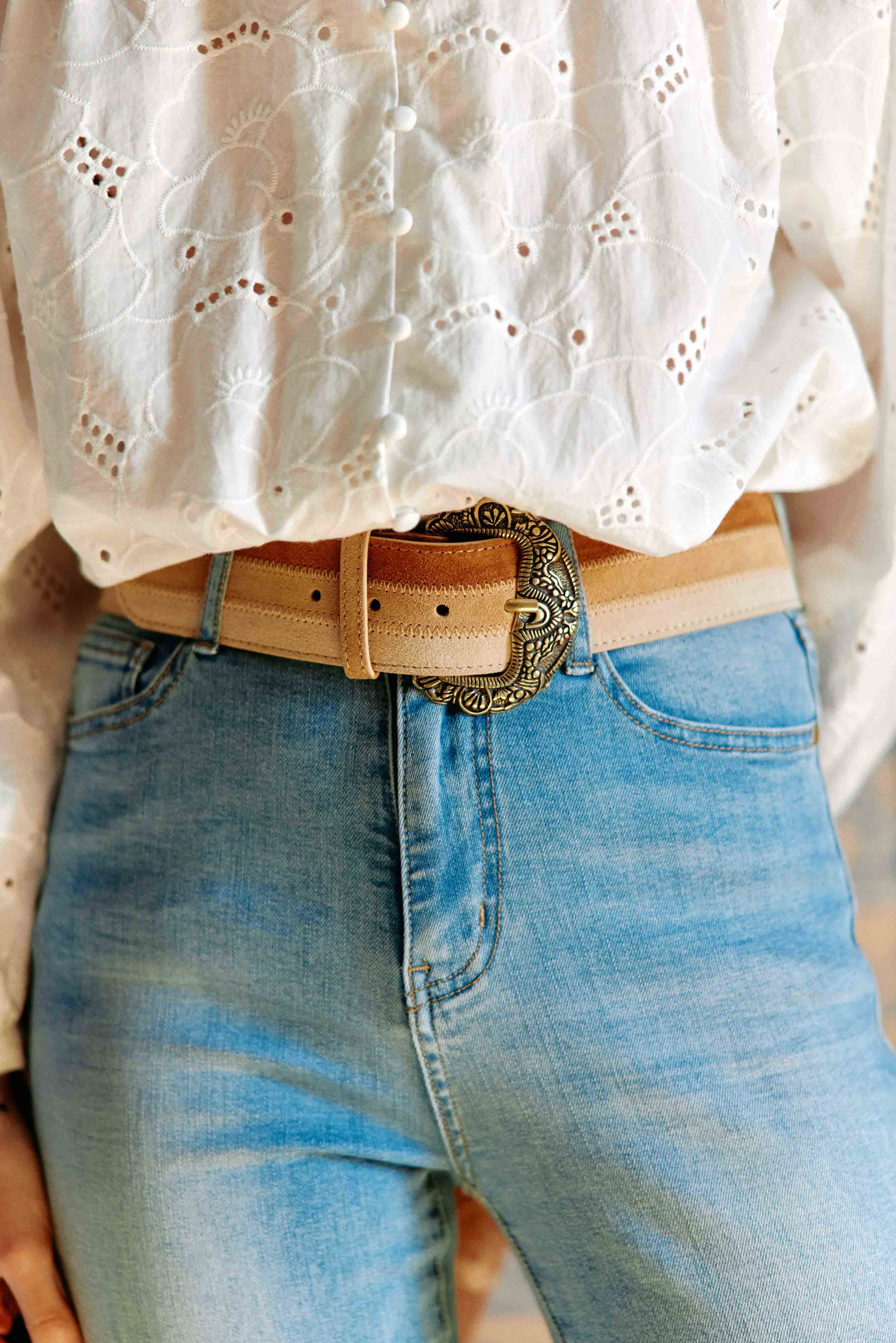 Jeans flare stone clair - Lancelot
