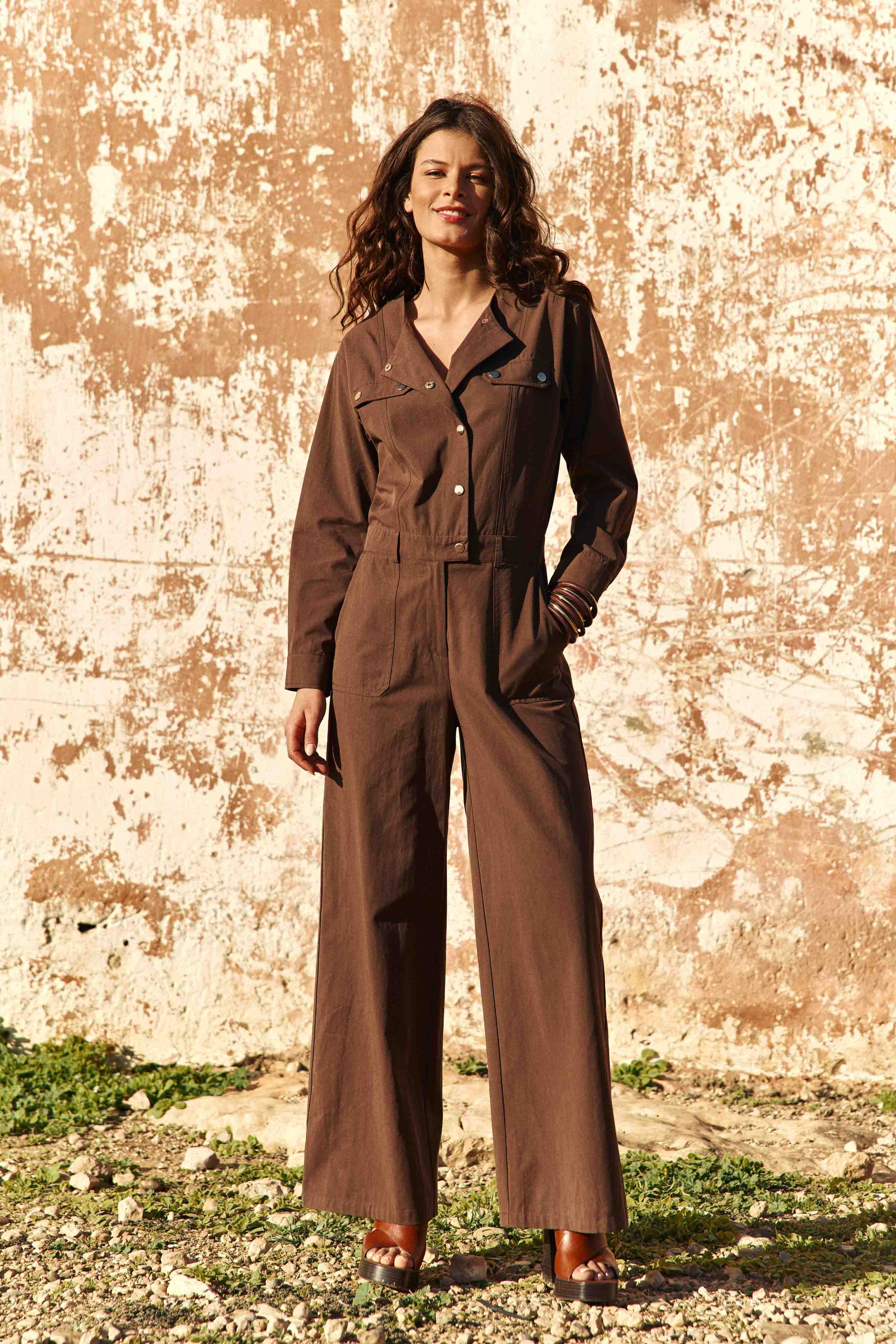 Laura - Combi-pantalon large