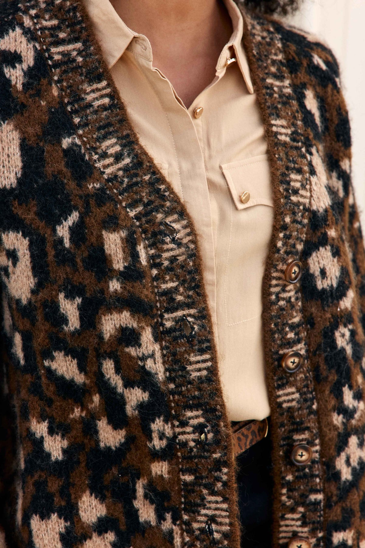 Maeve - Gilet léopard