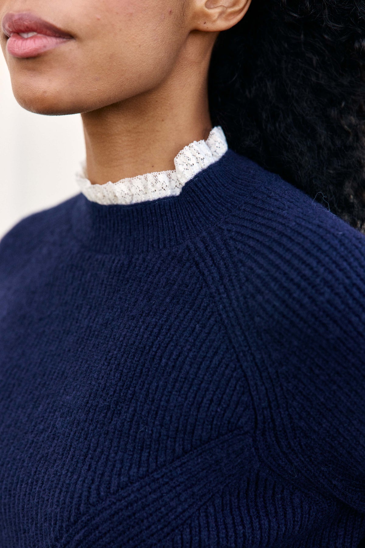 Malva - Pull col montant