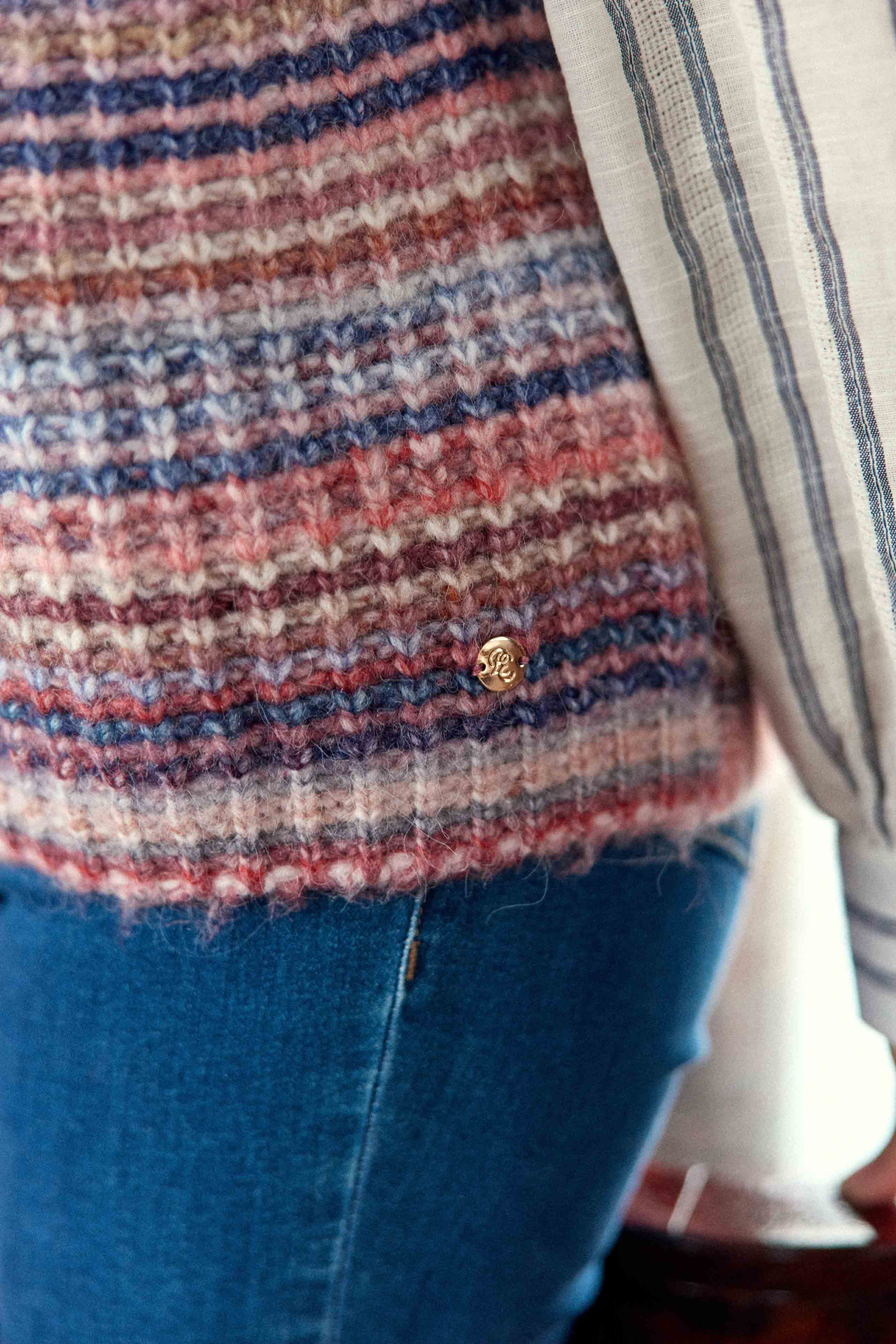 Gilet bleu/rose - Mancy