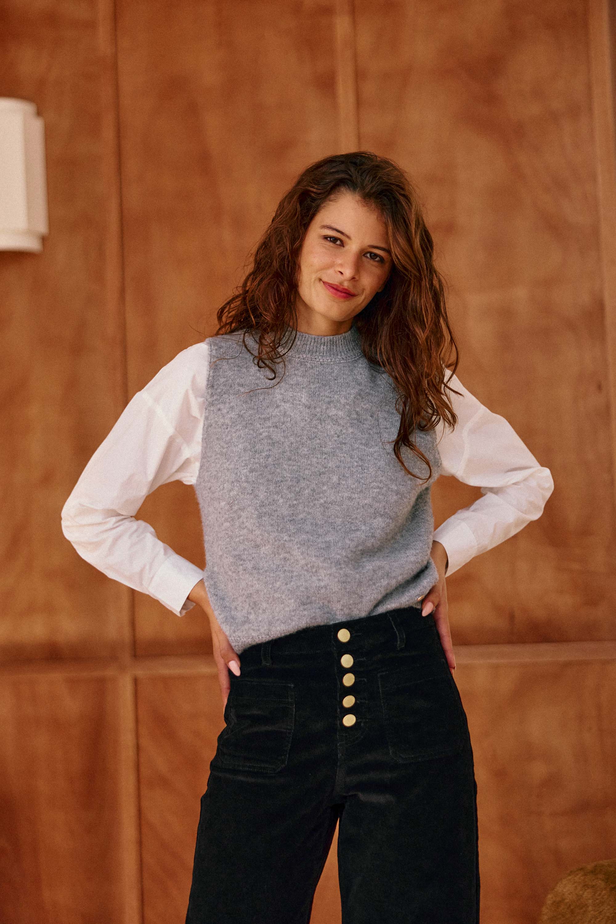 Pull Manda - Gris Chine