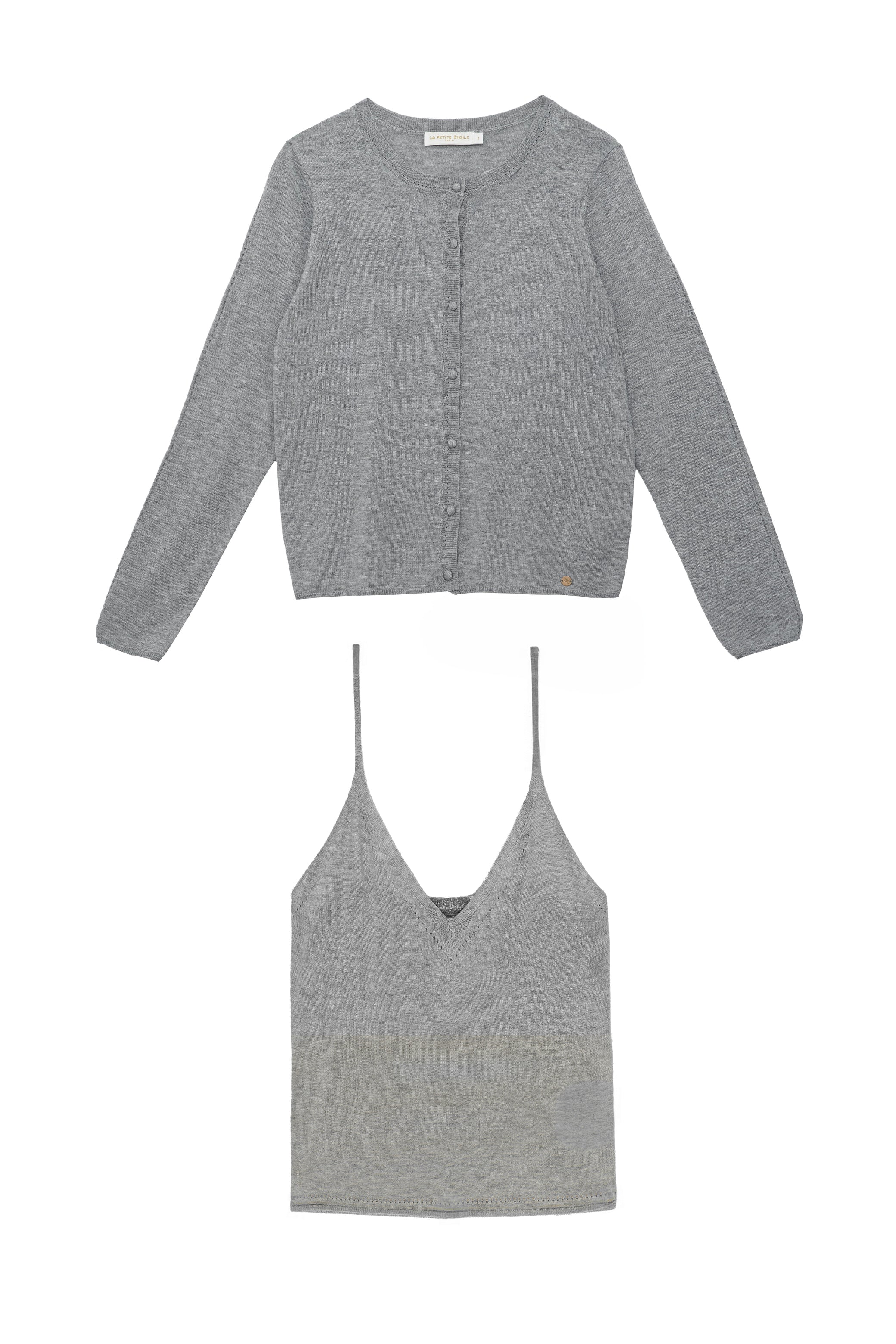 Twin set Mandel - Gris Chiné