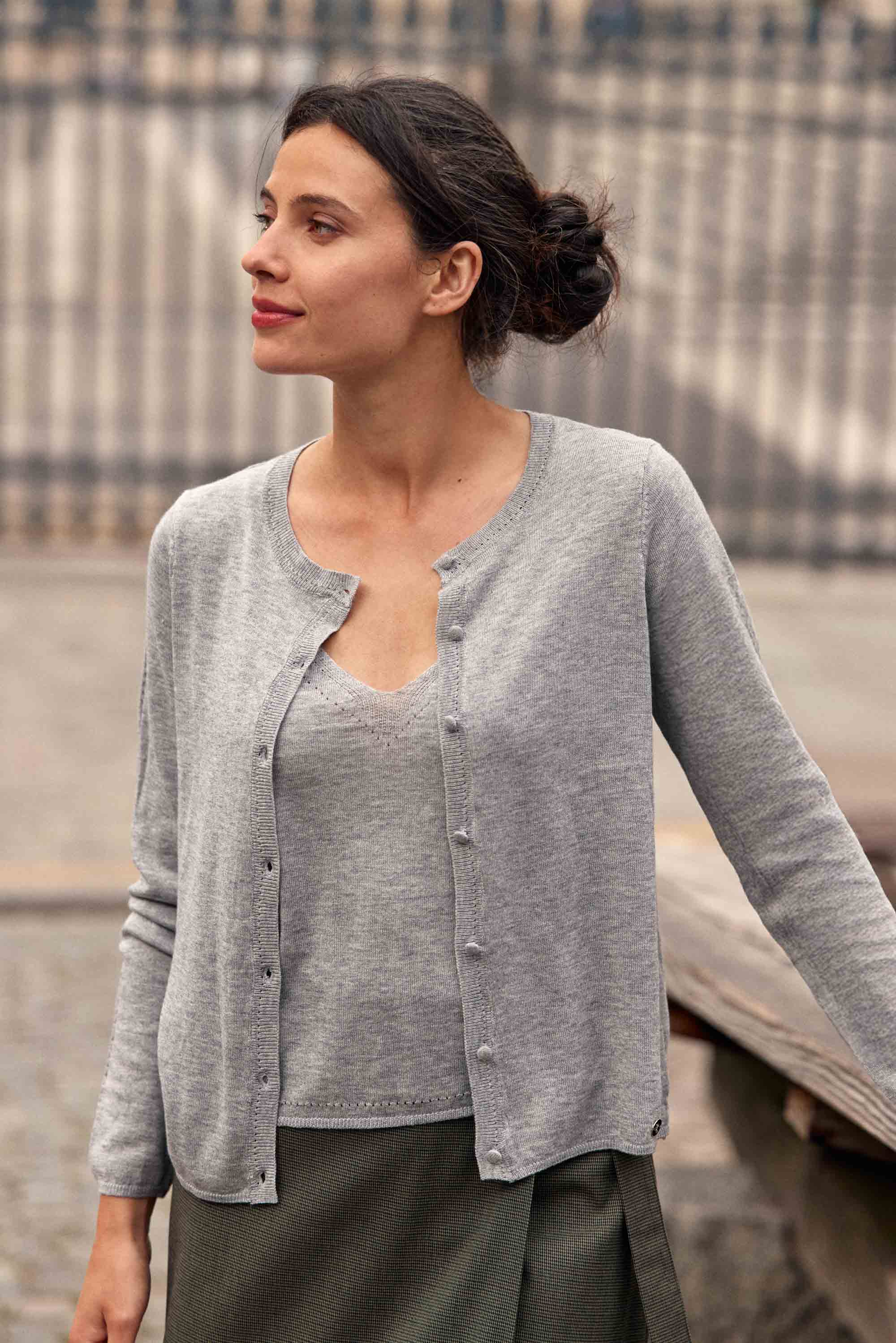Twin set Mandel - Gris Chiné
