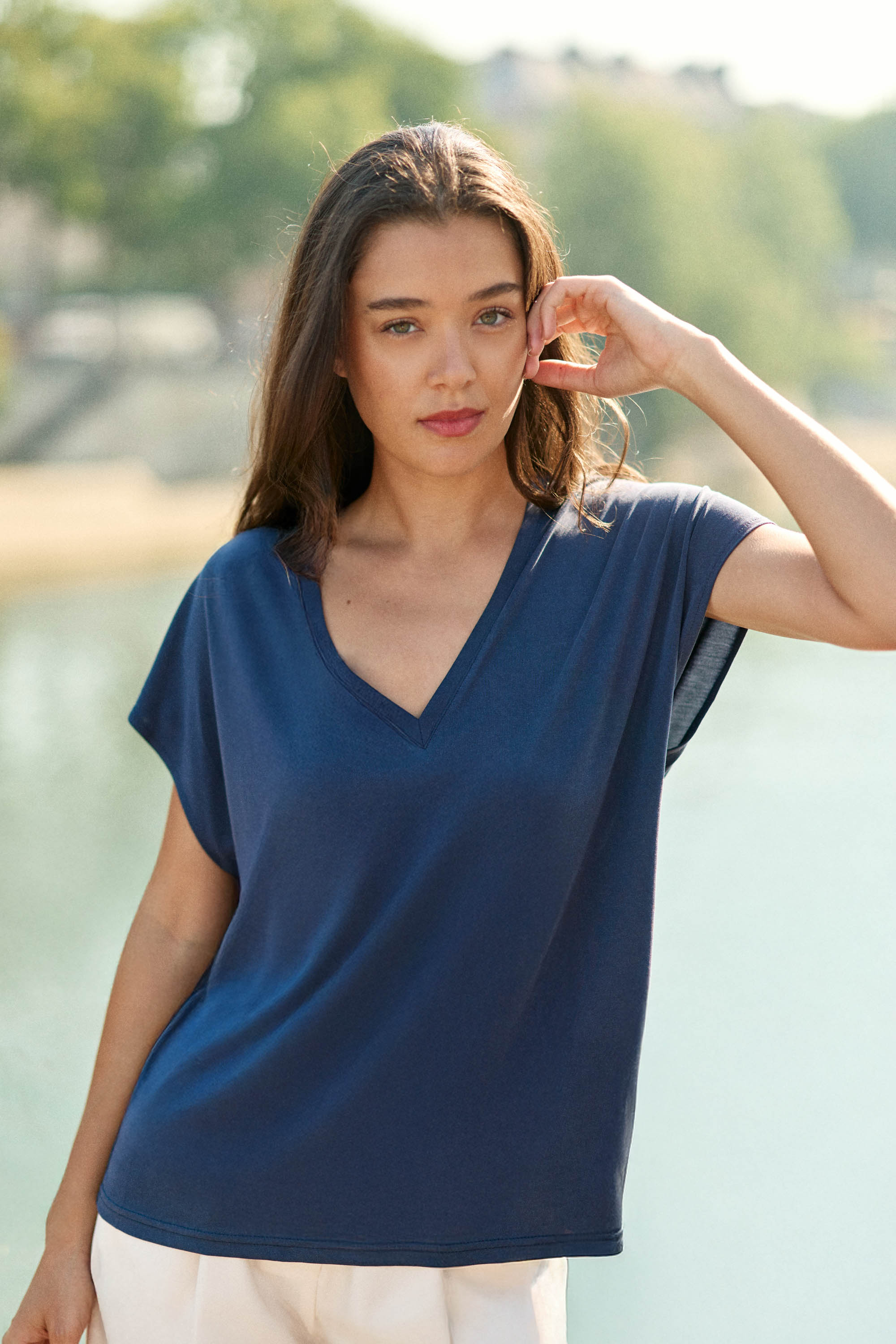 Navy T-shirt - Marcellina