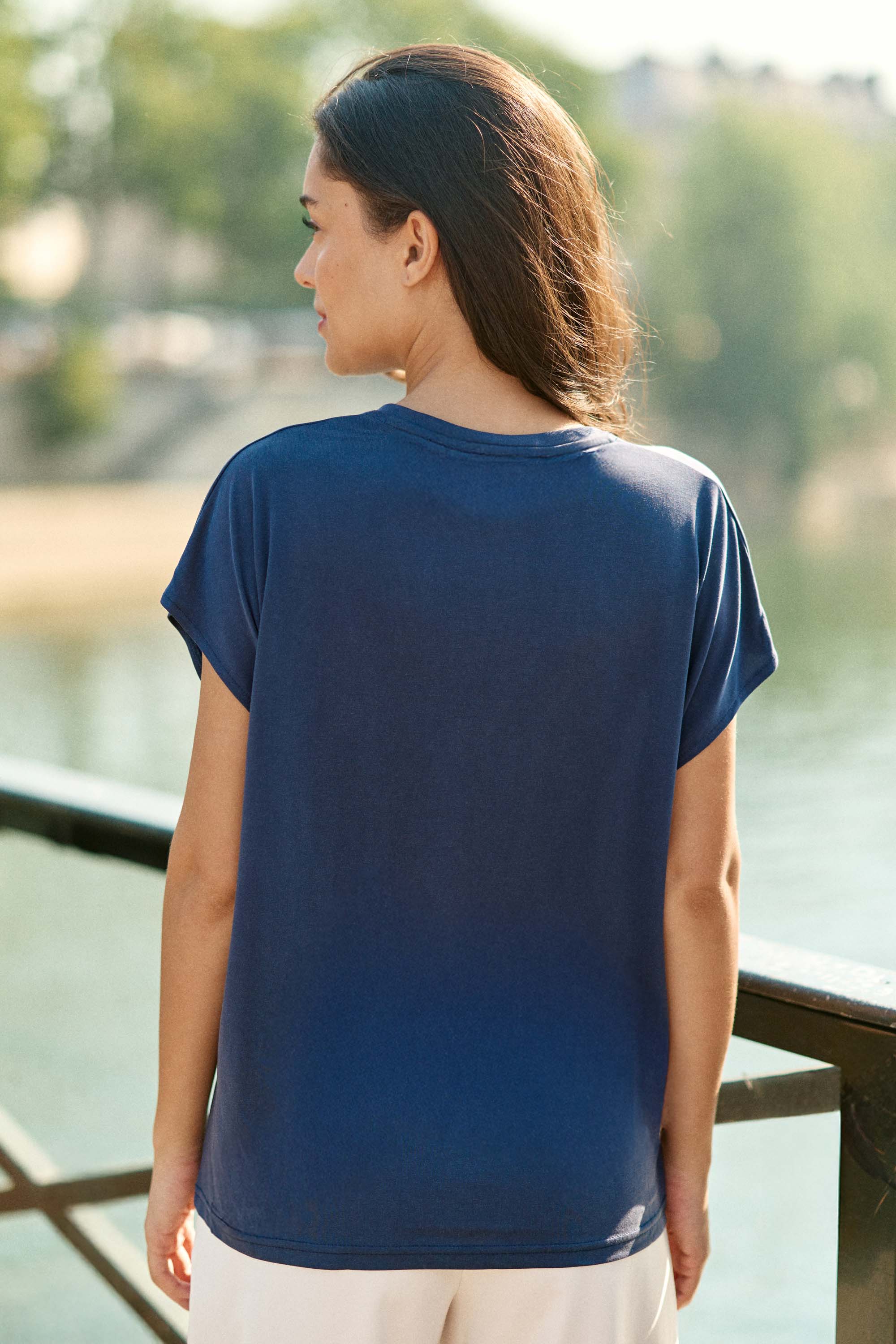 Navy T-shirt - Marcellina