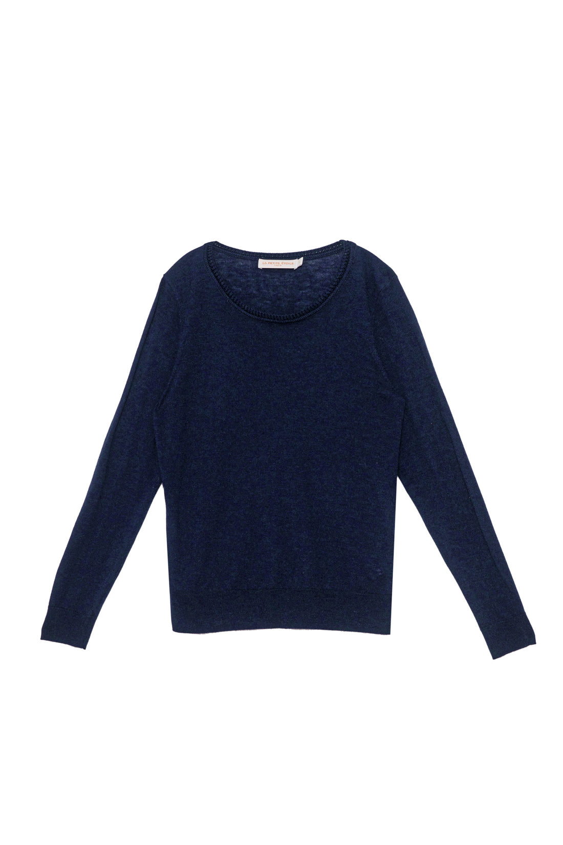 Pull col rond marine - Marie