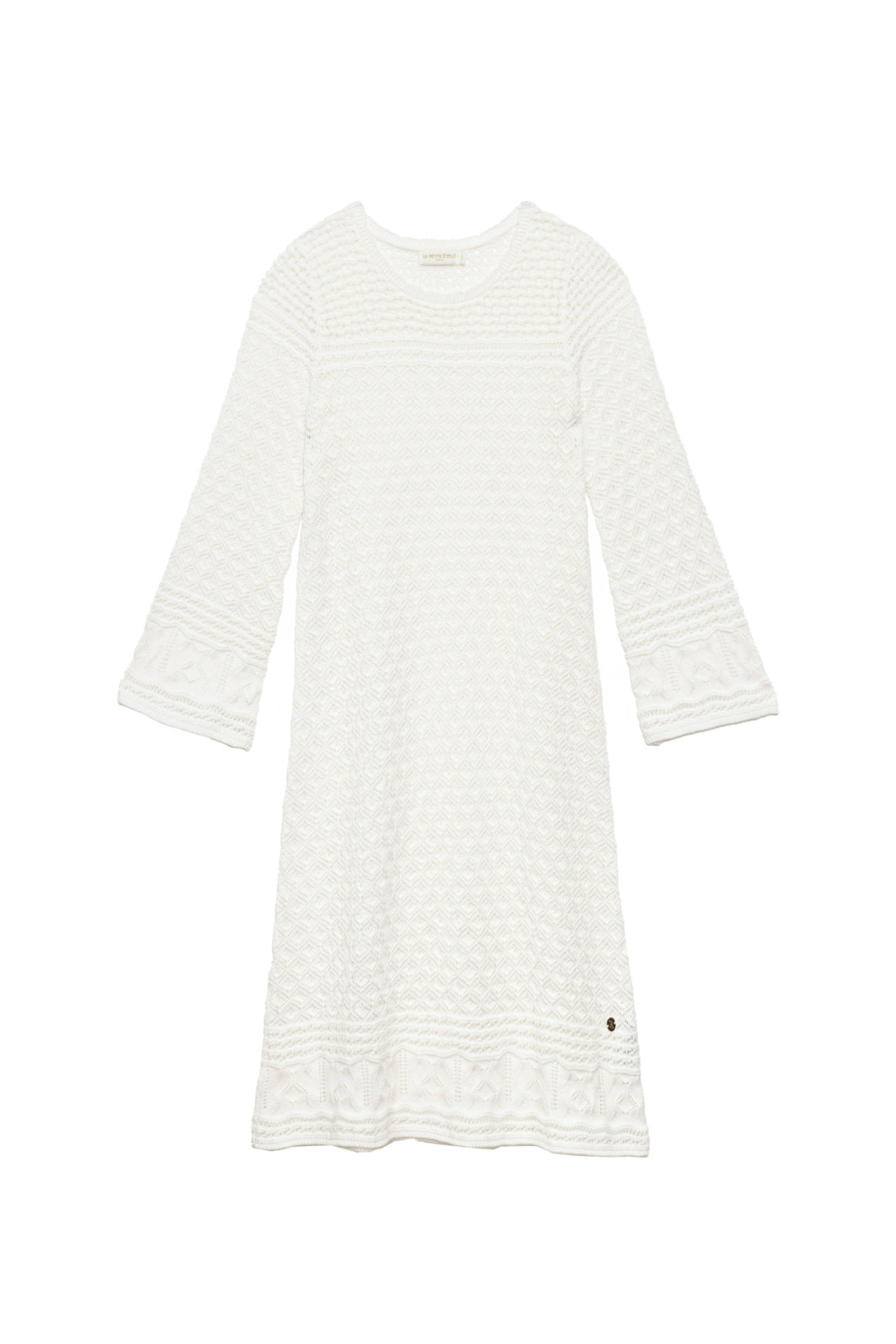 Short ecru knit dress - Marion