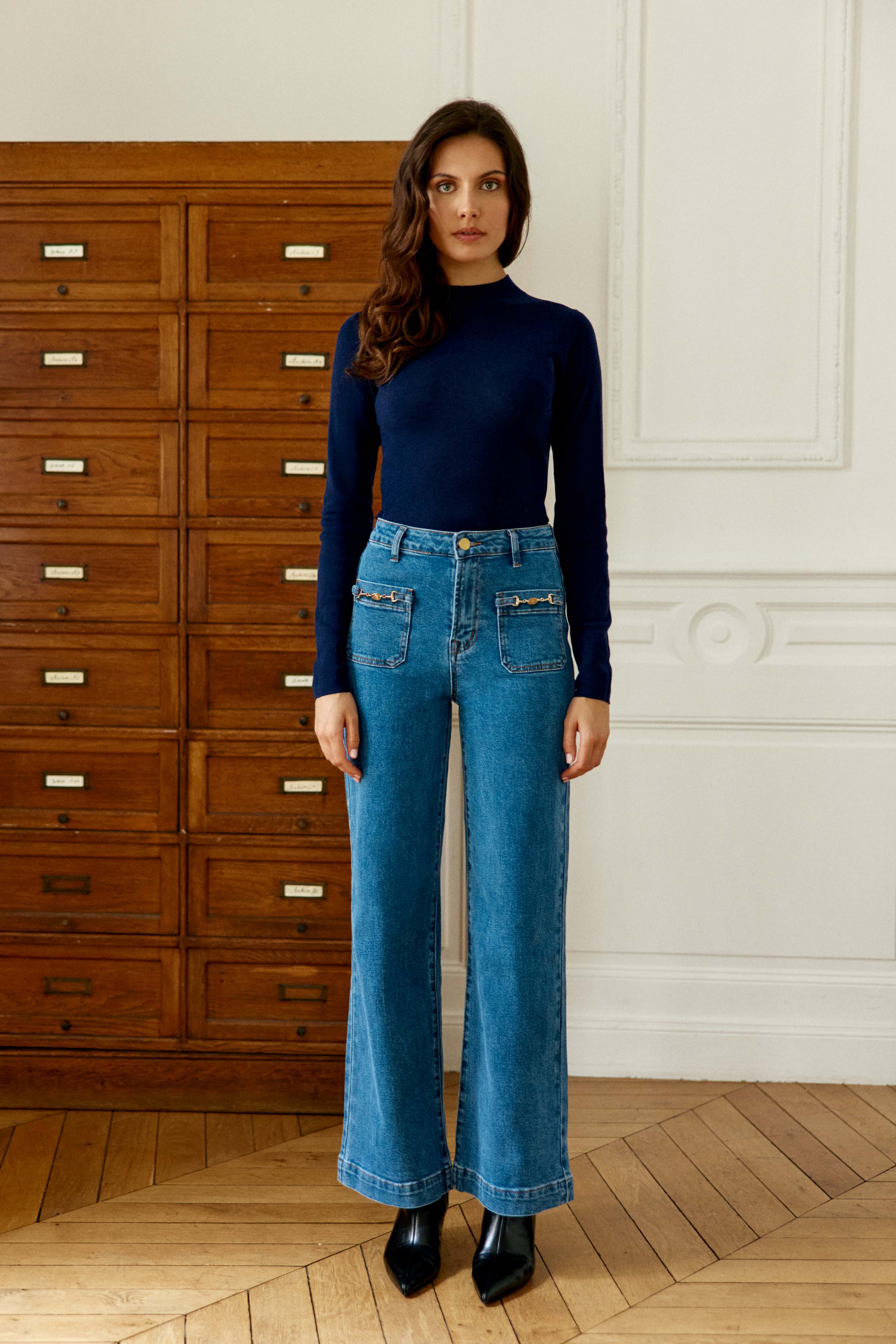 Mariona - Pull coupe droite