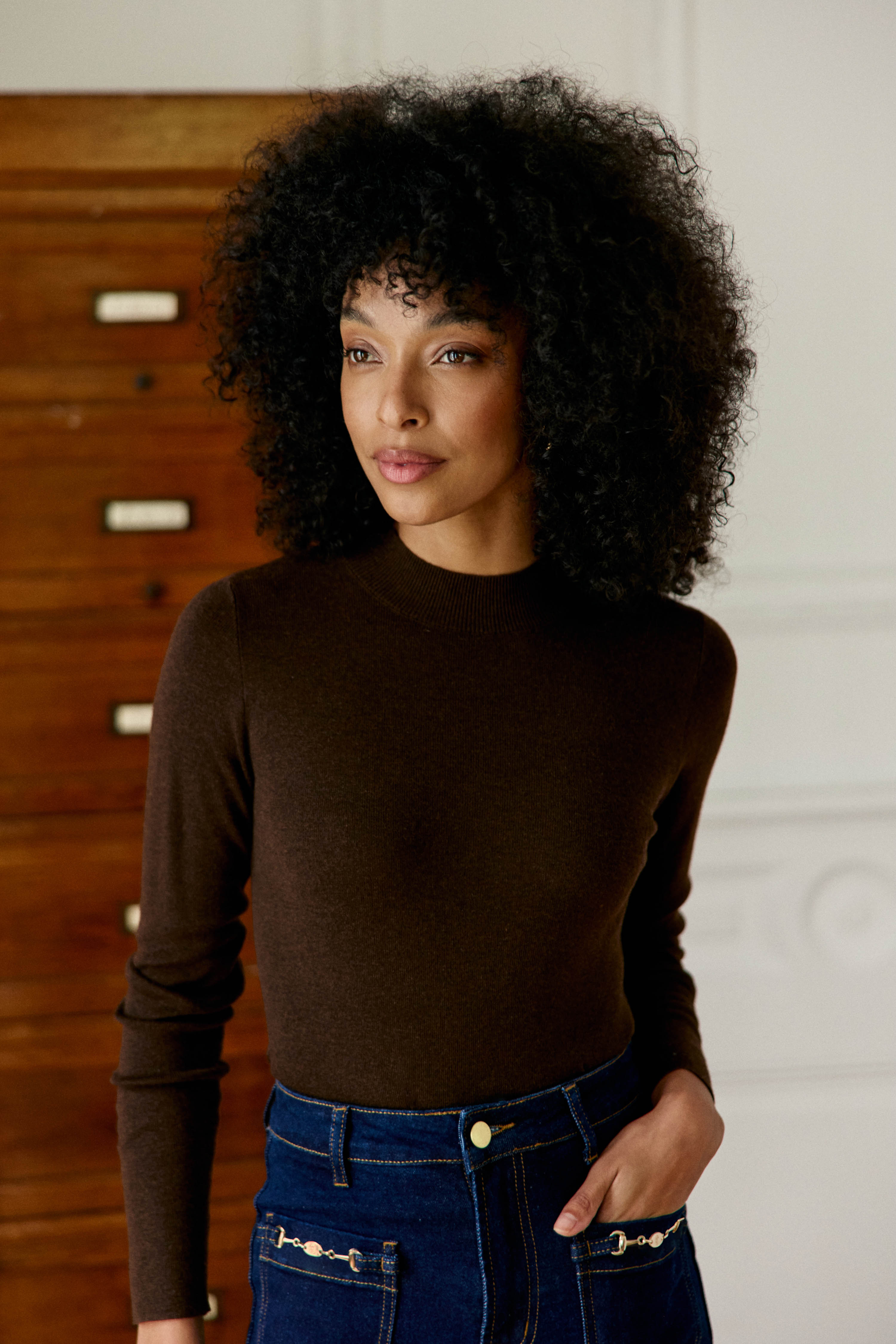 Mariona - Pull coupe droite