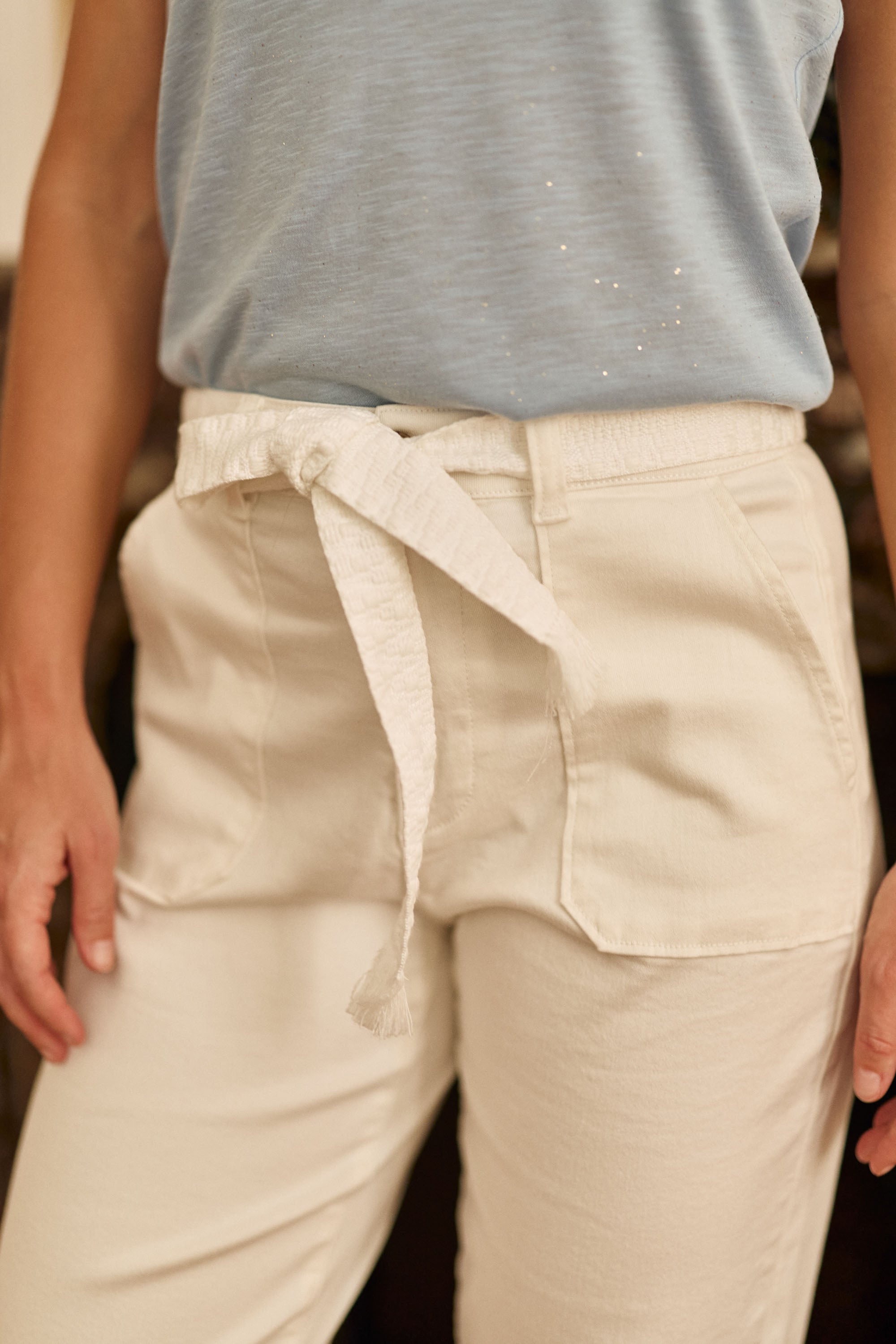 Marisol straight-leg pants - White