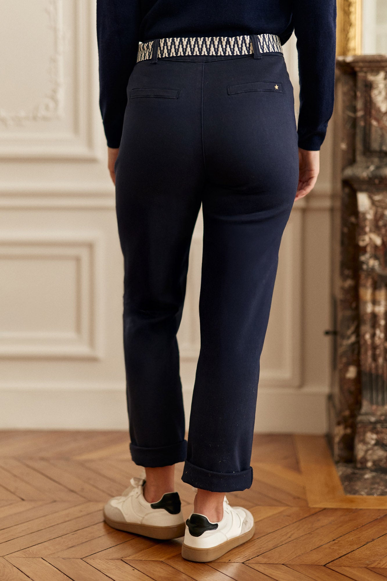 Marisol straight-leg pants - Navy