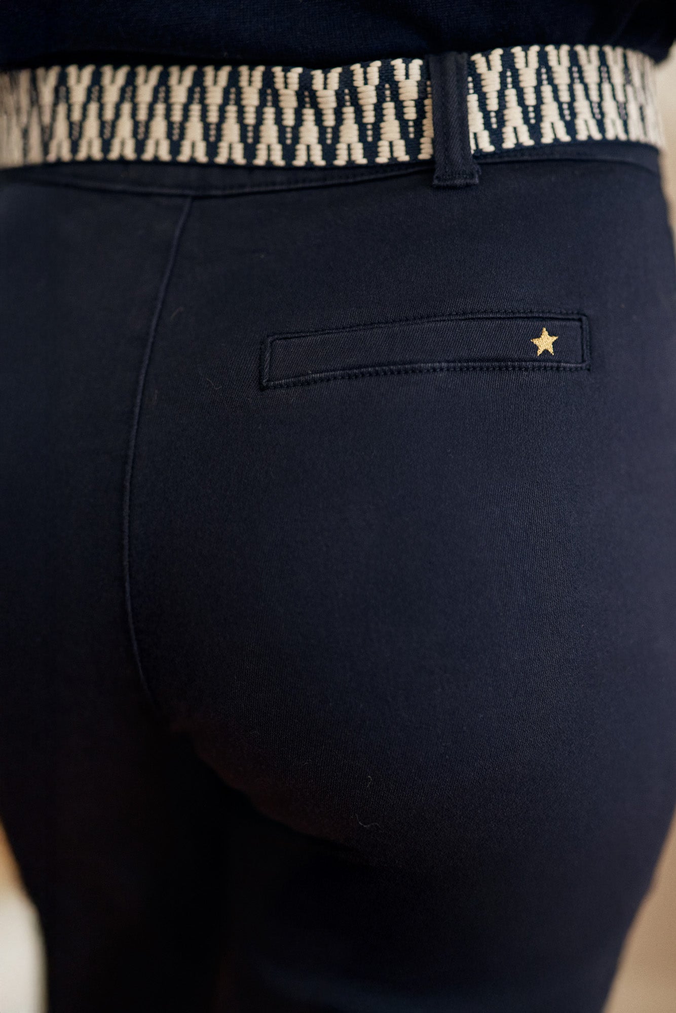 Marisol straight-leg pants - Navy