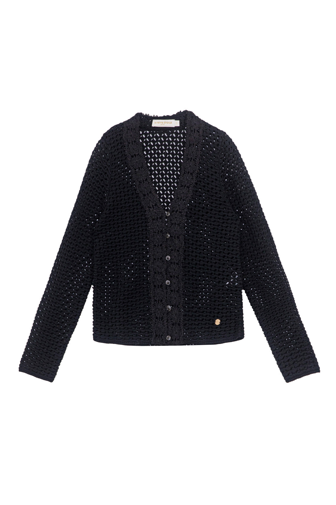 Gilet col V noir - Matilda