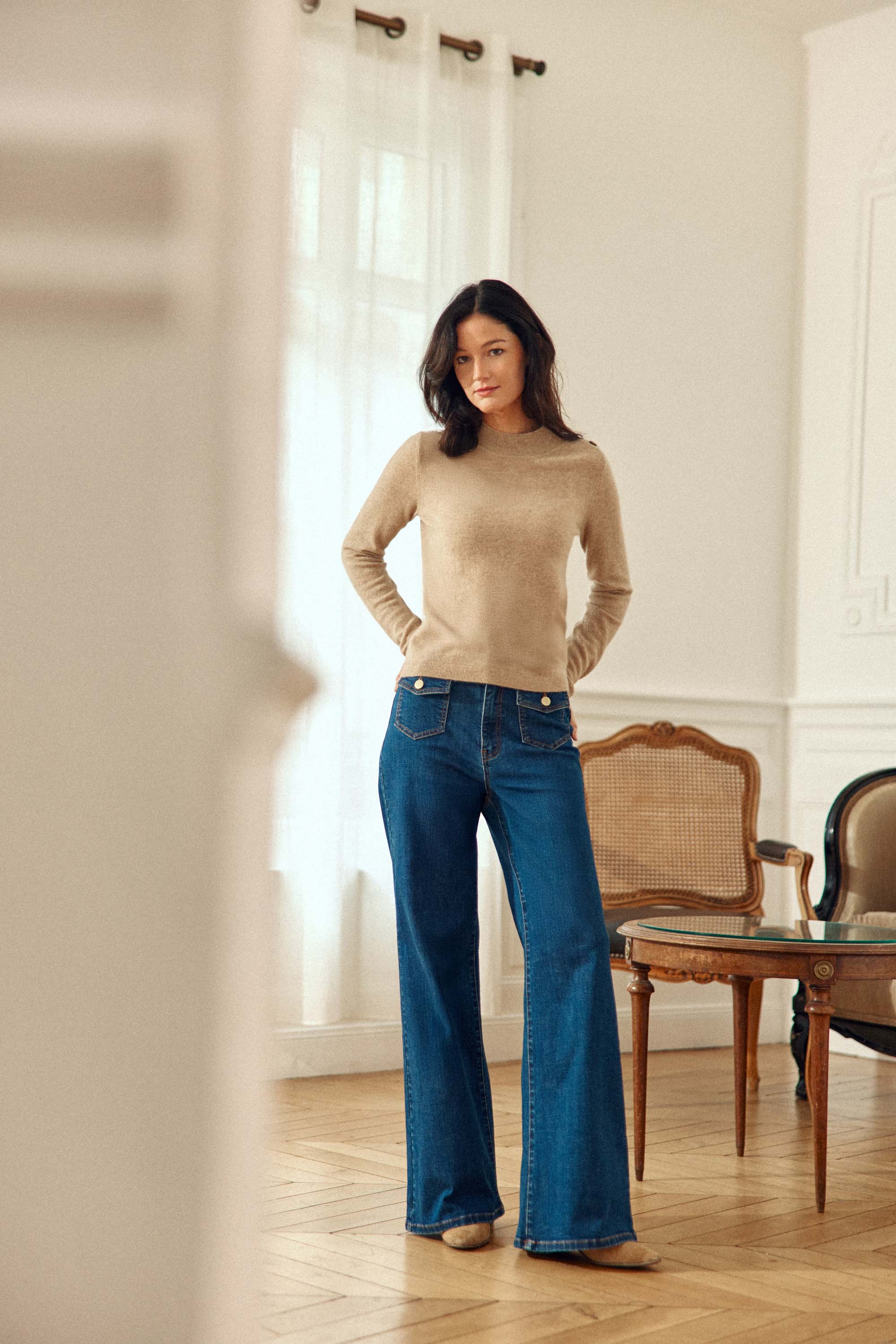 Pull cachemire camel - Maureen