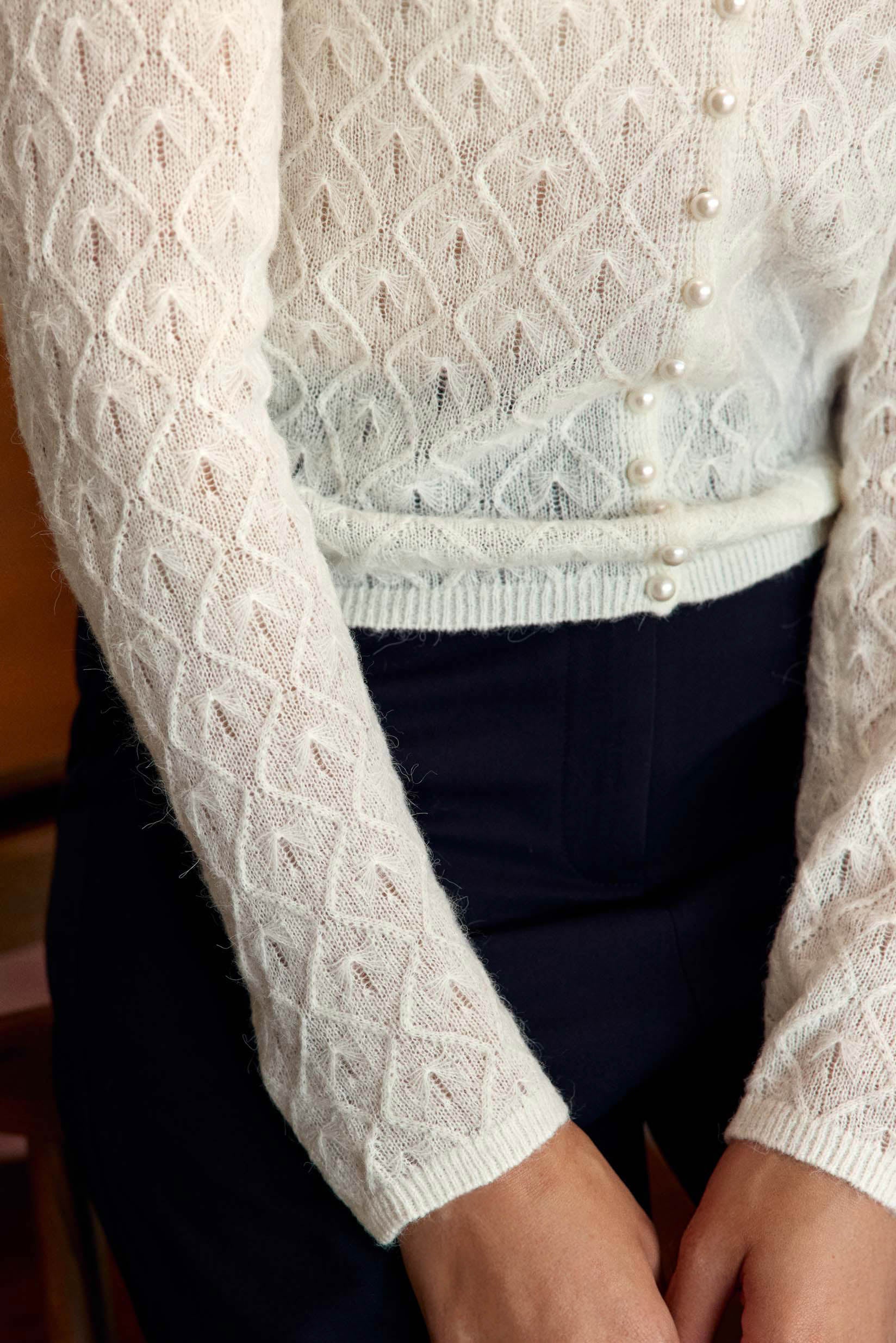 Gilet Meg - Ecru