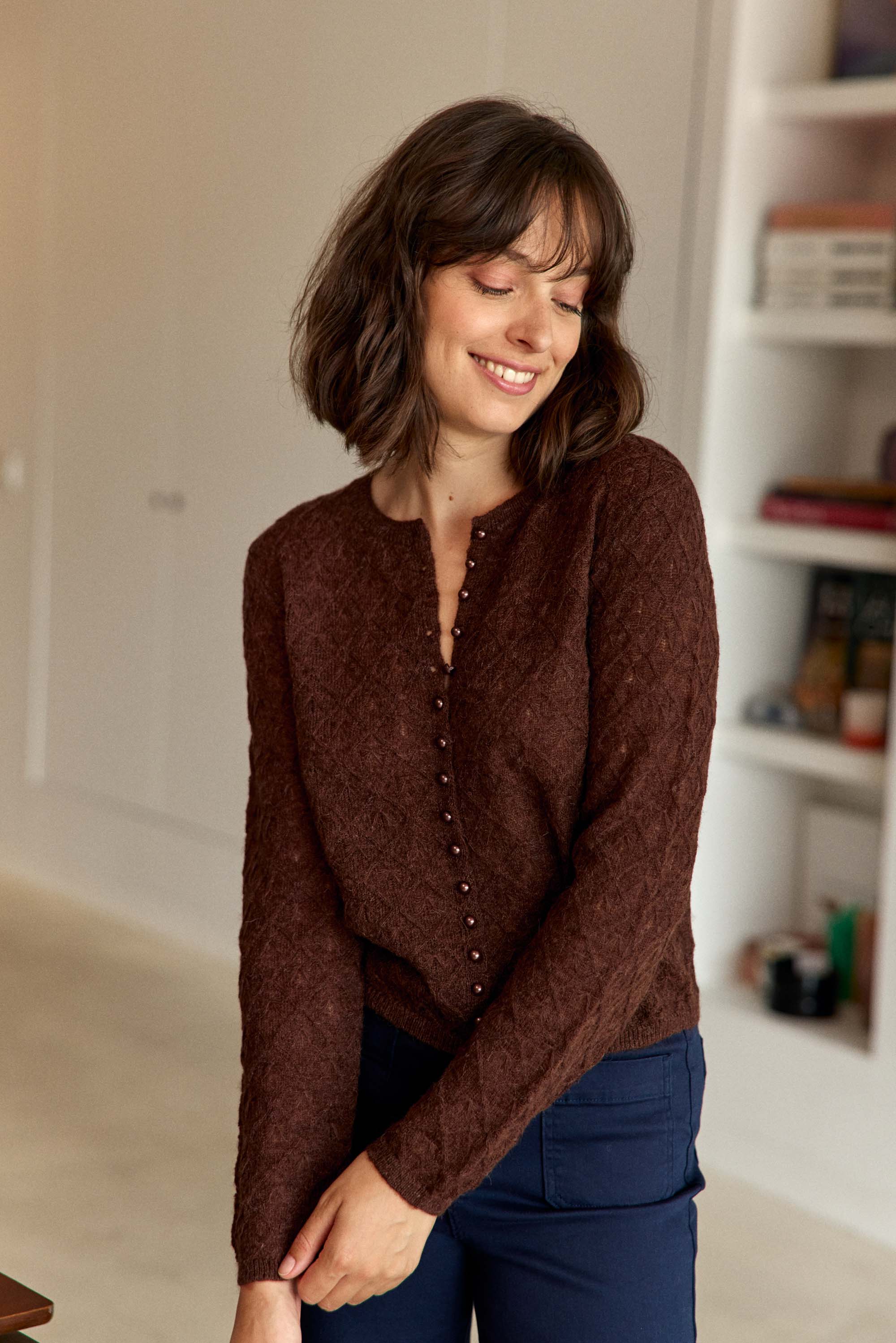 Gilet Meg - Marron