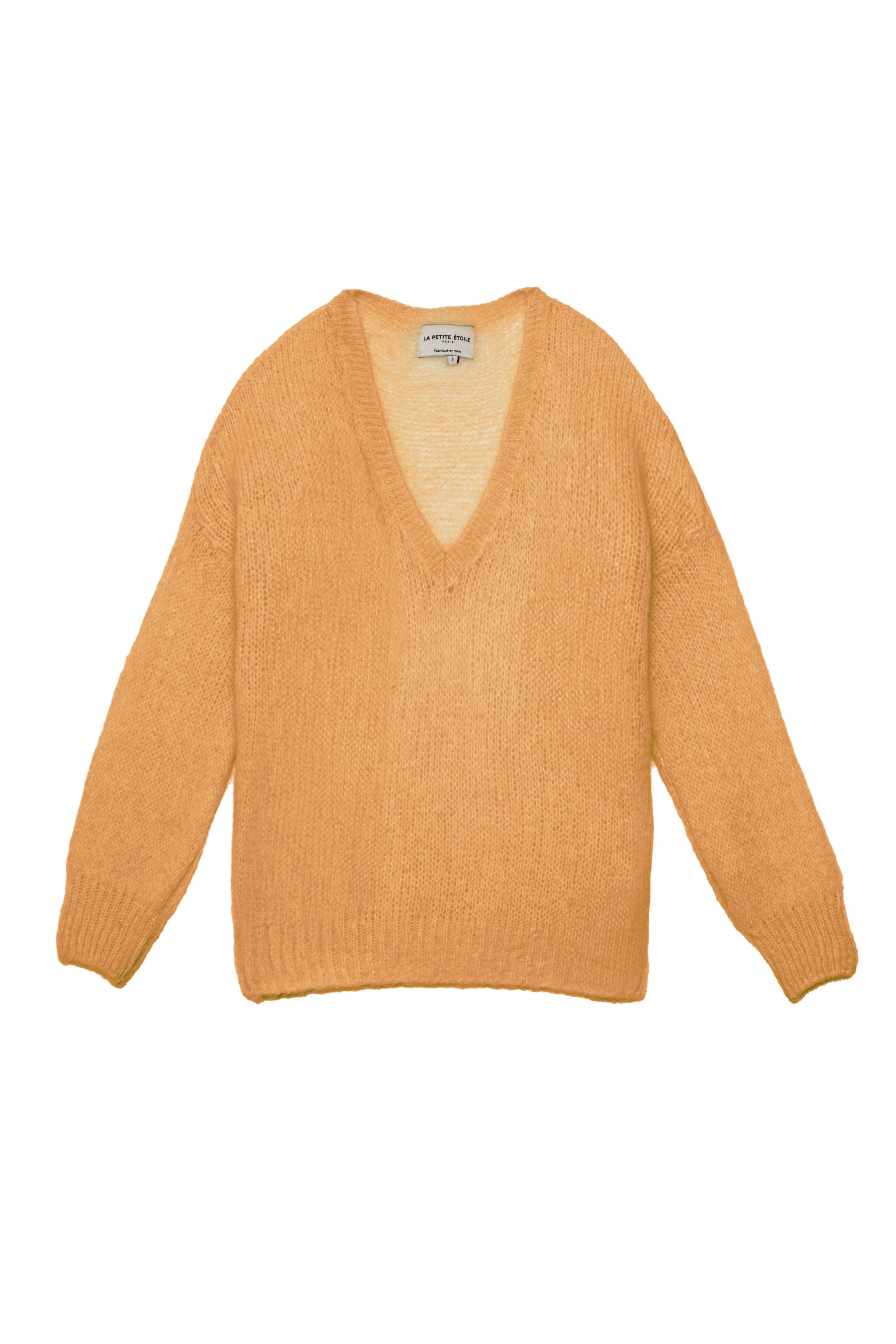 Pull col V Melanie - Camel