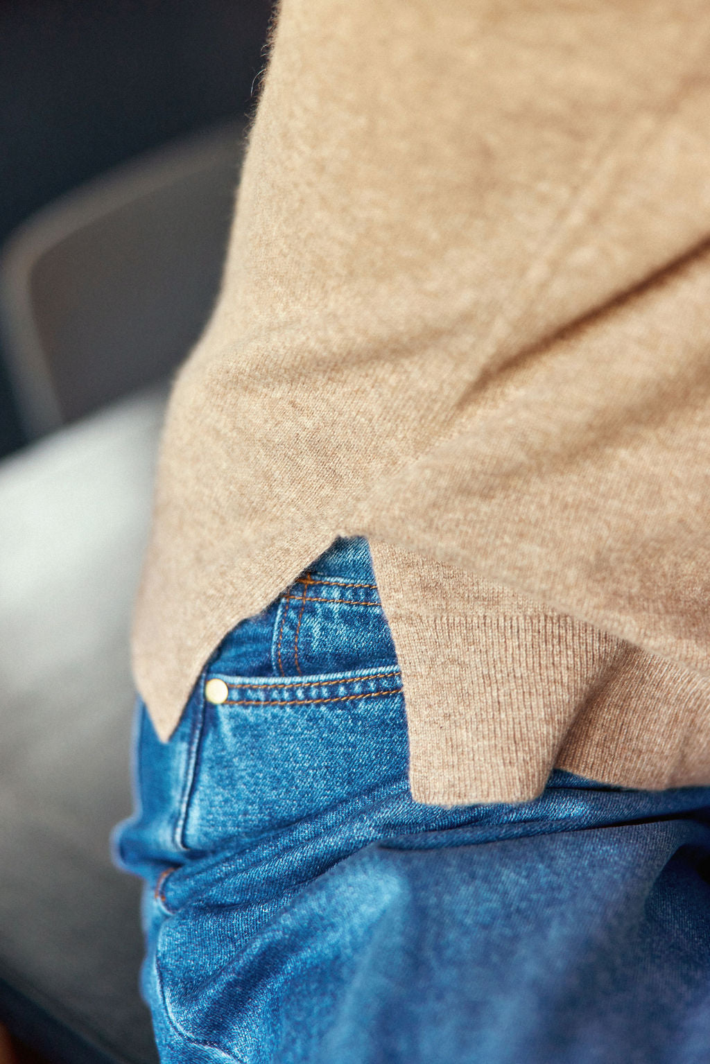 Pull col V Melya - Camel