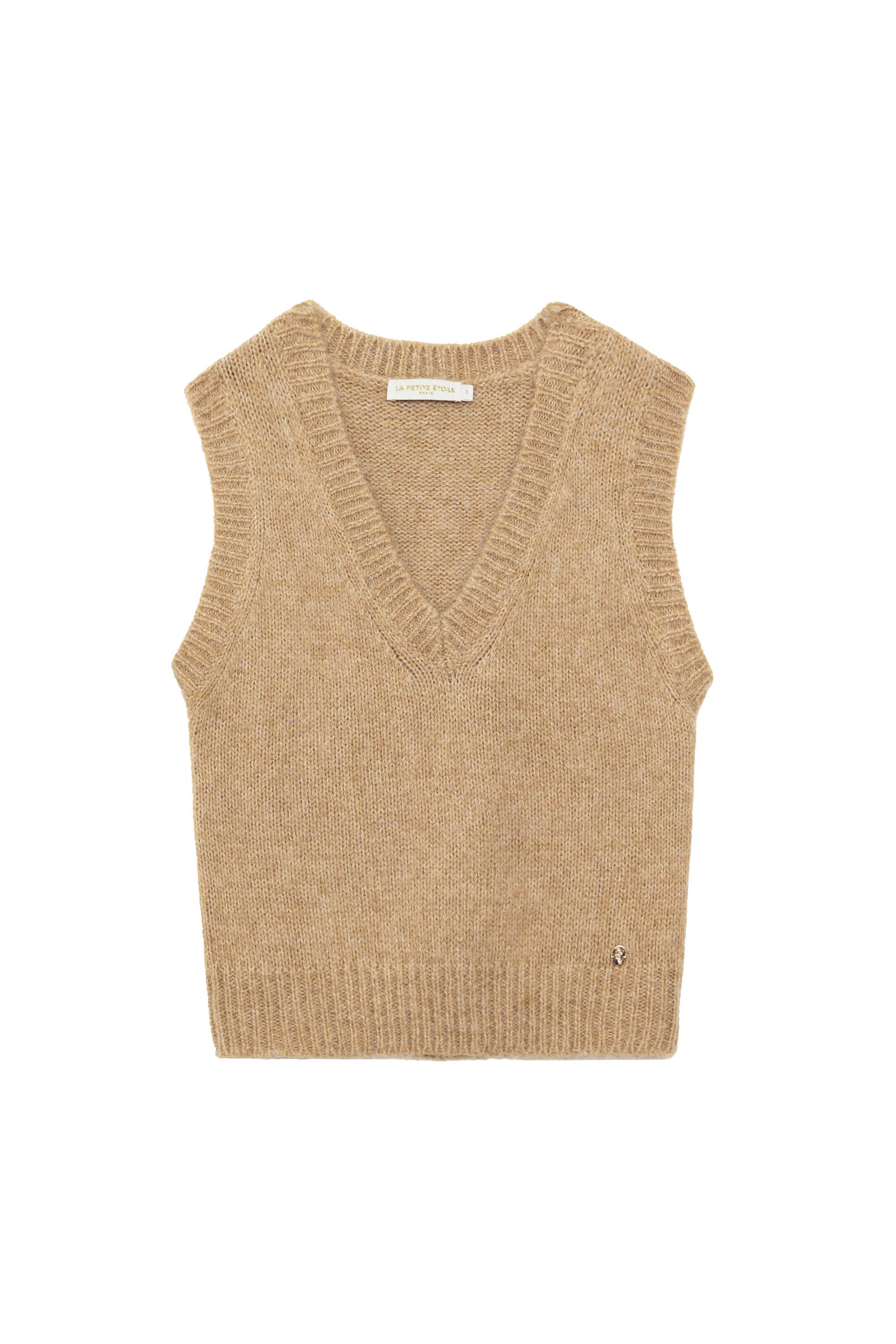 Pull sans manches camel - Mercy