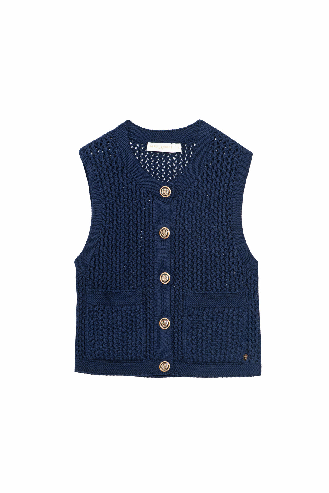 Navy Vest - Milana
