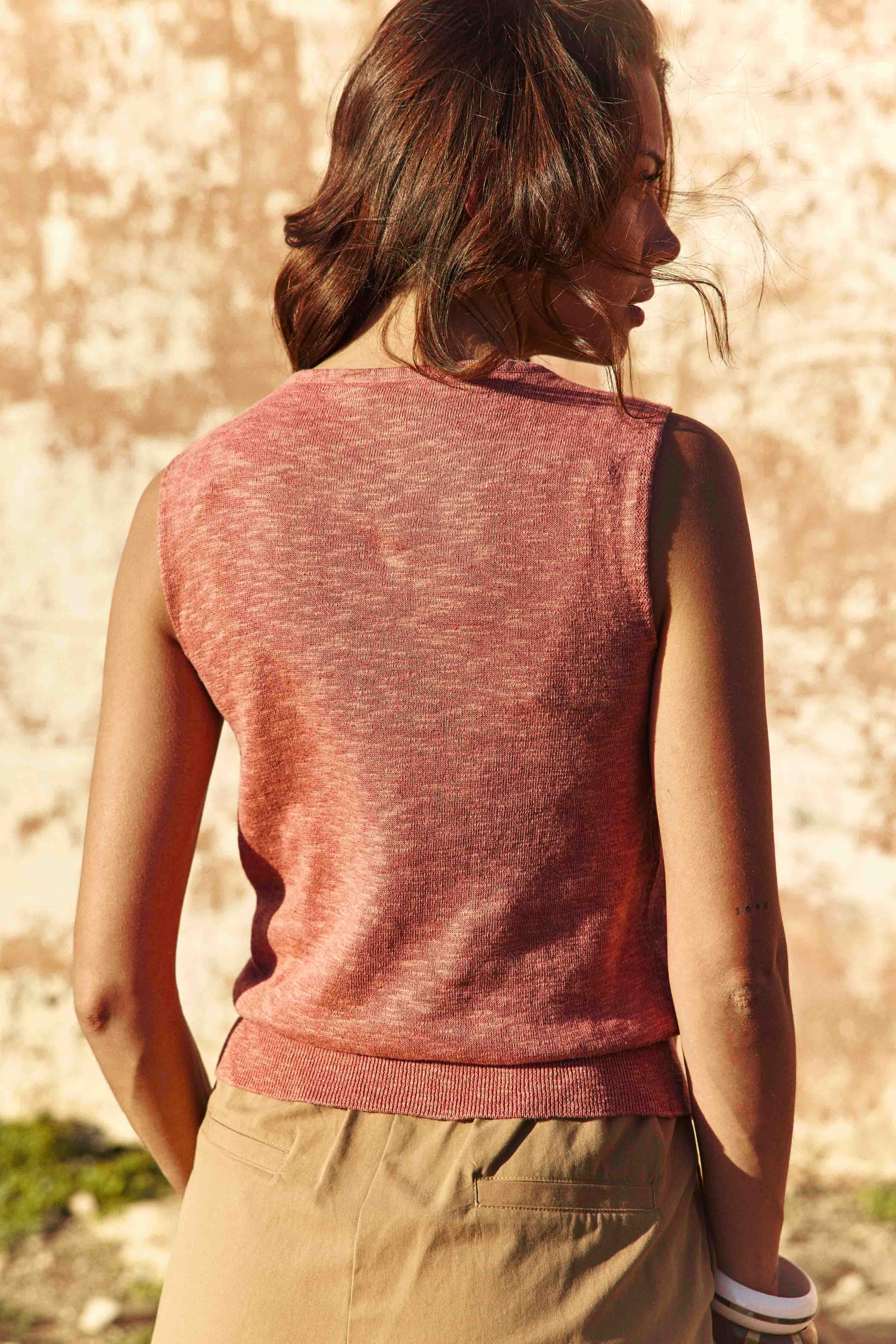 Debardeur maille Minn - Blush