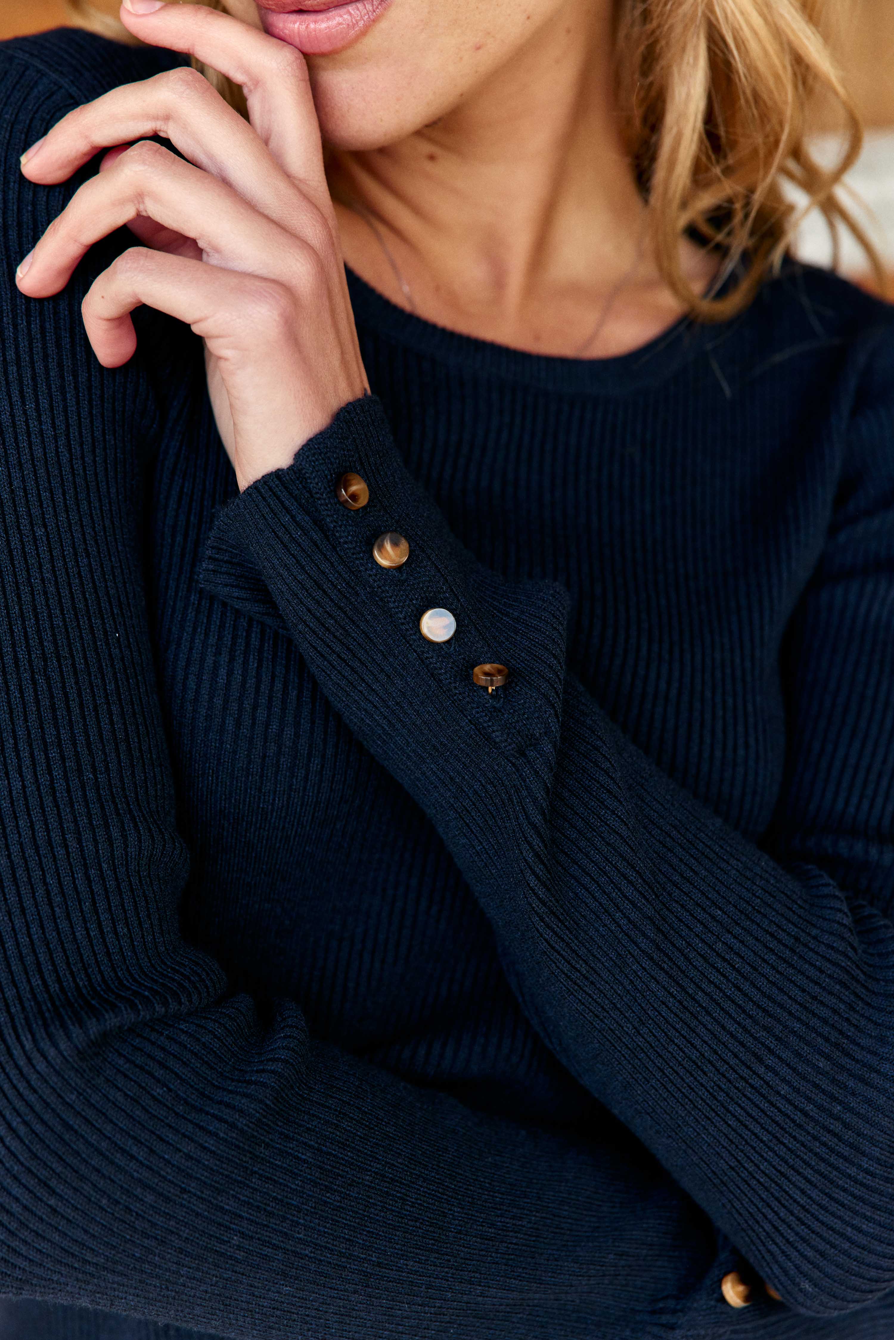 Moara - Gerippter Pullover