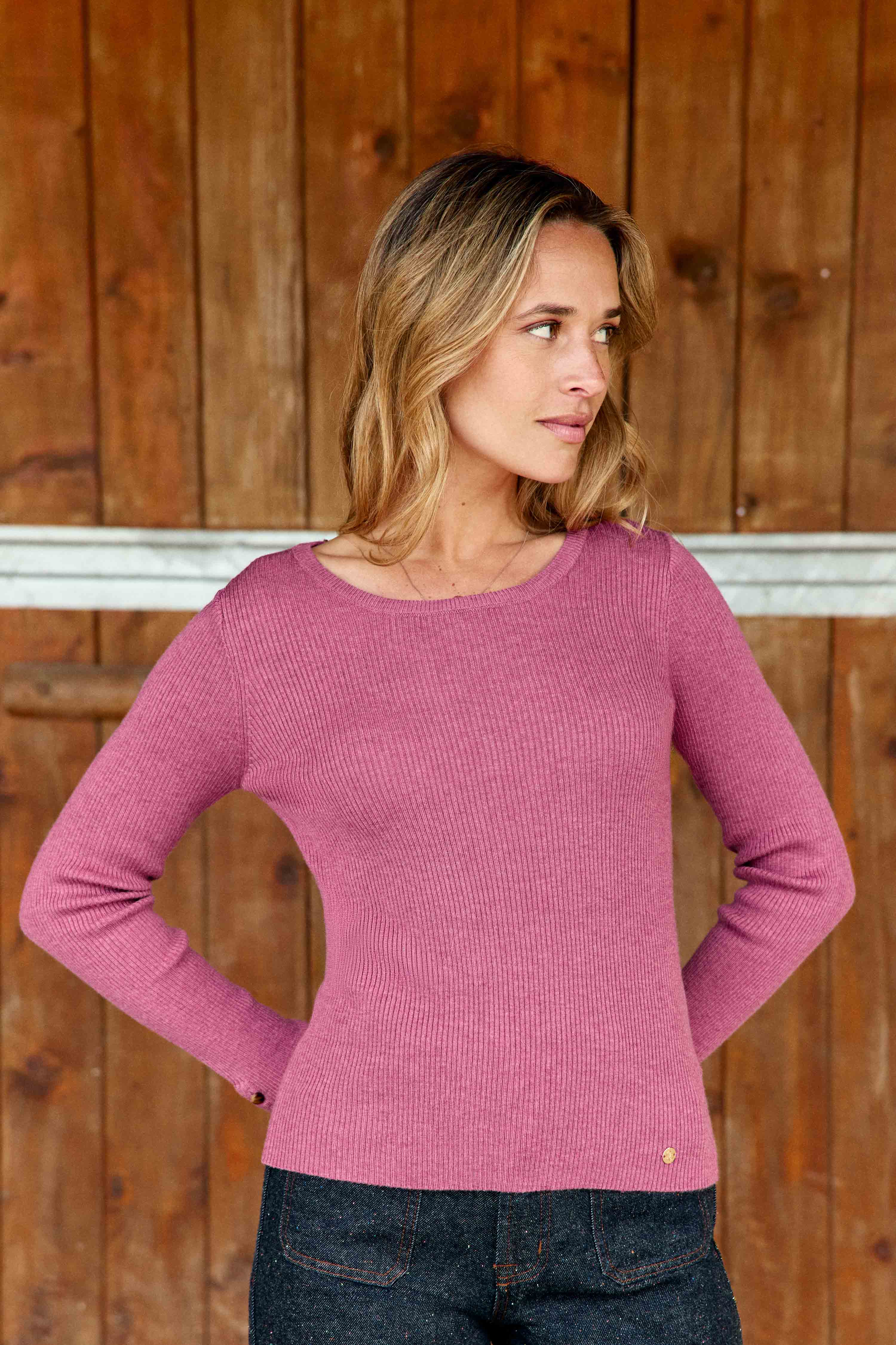 Moara - Gerippter Pullover