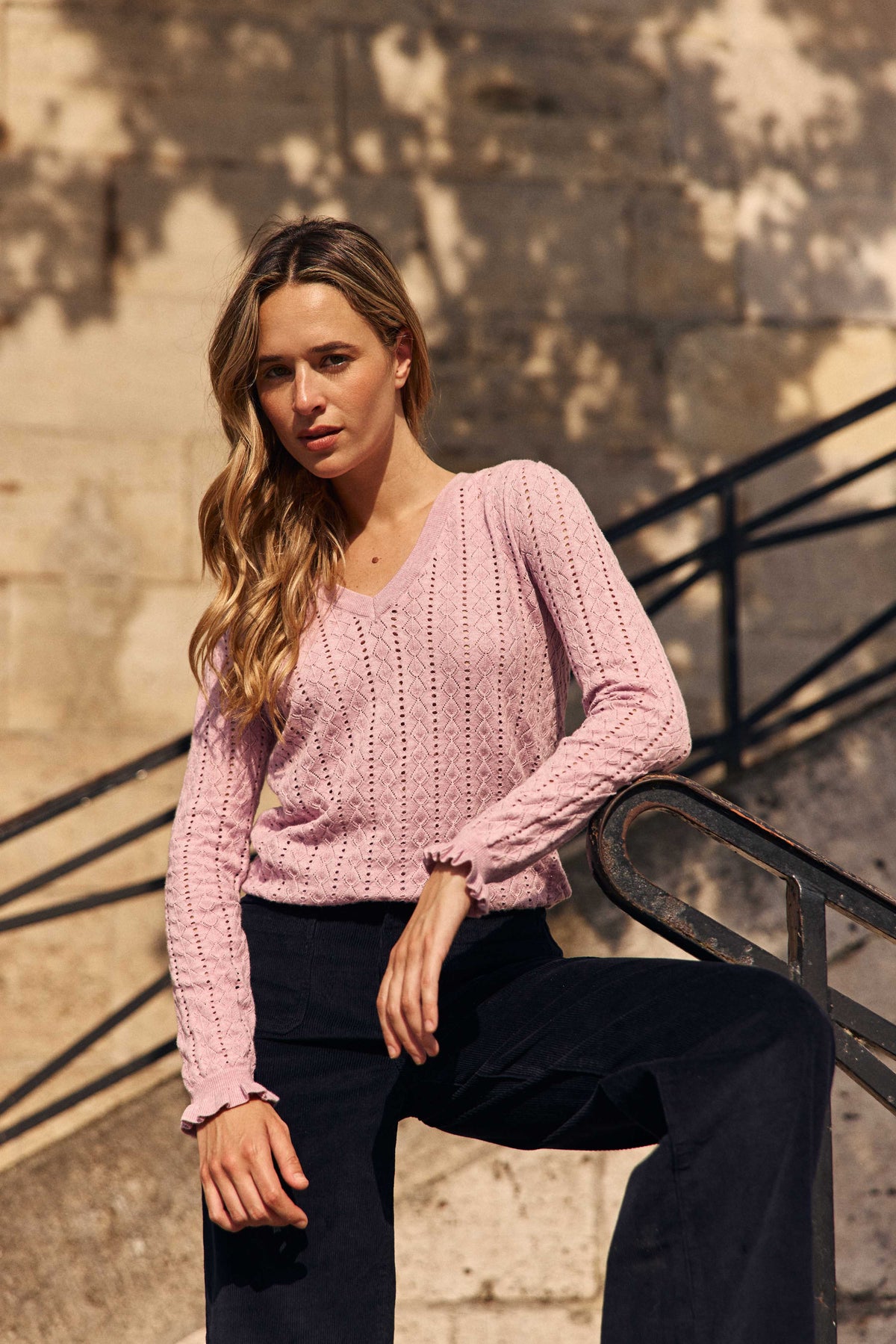 Monceau - Pullover mit Zopfmuster