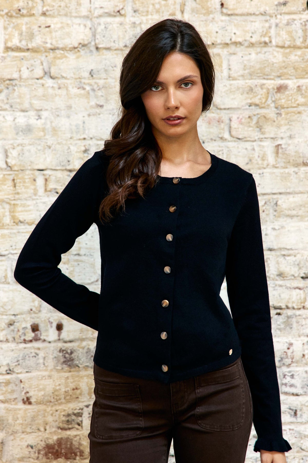 Monet – Strickjacke mit Knöpfen