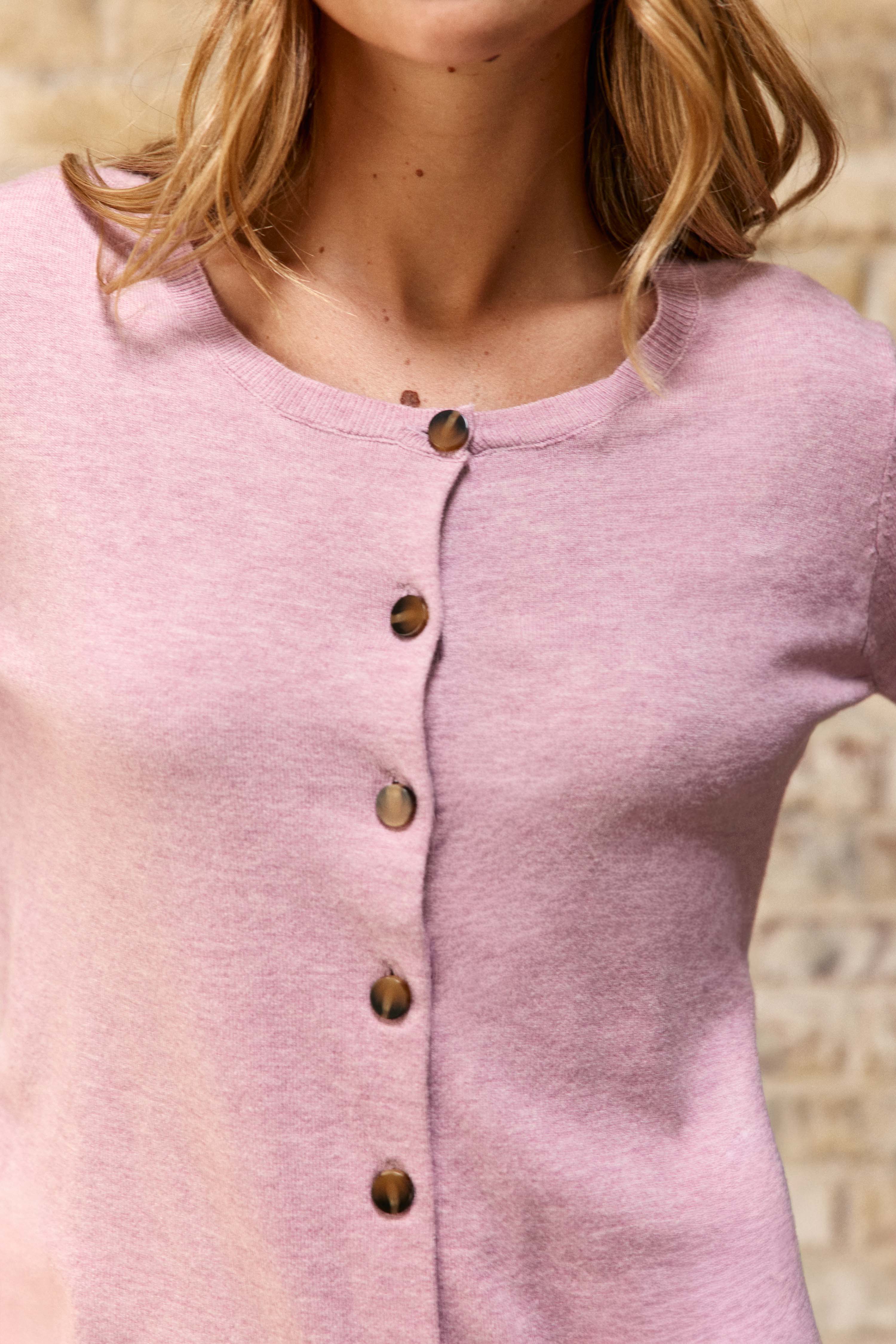 Monet – Knopfleiste Strickjacke
