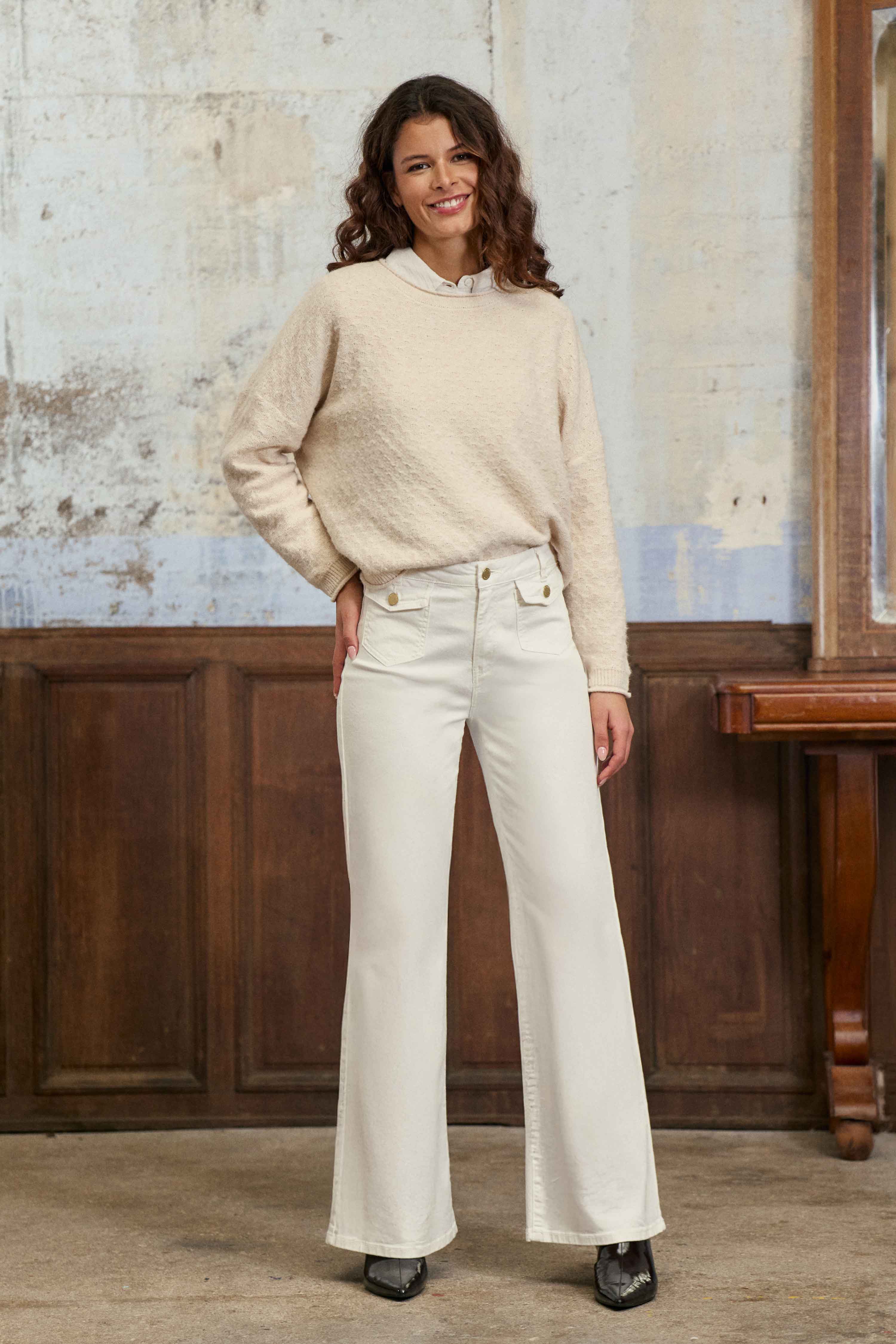 Pull Mossy - Beige Clair