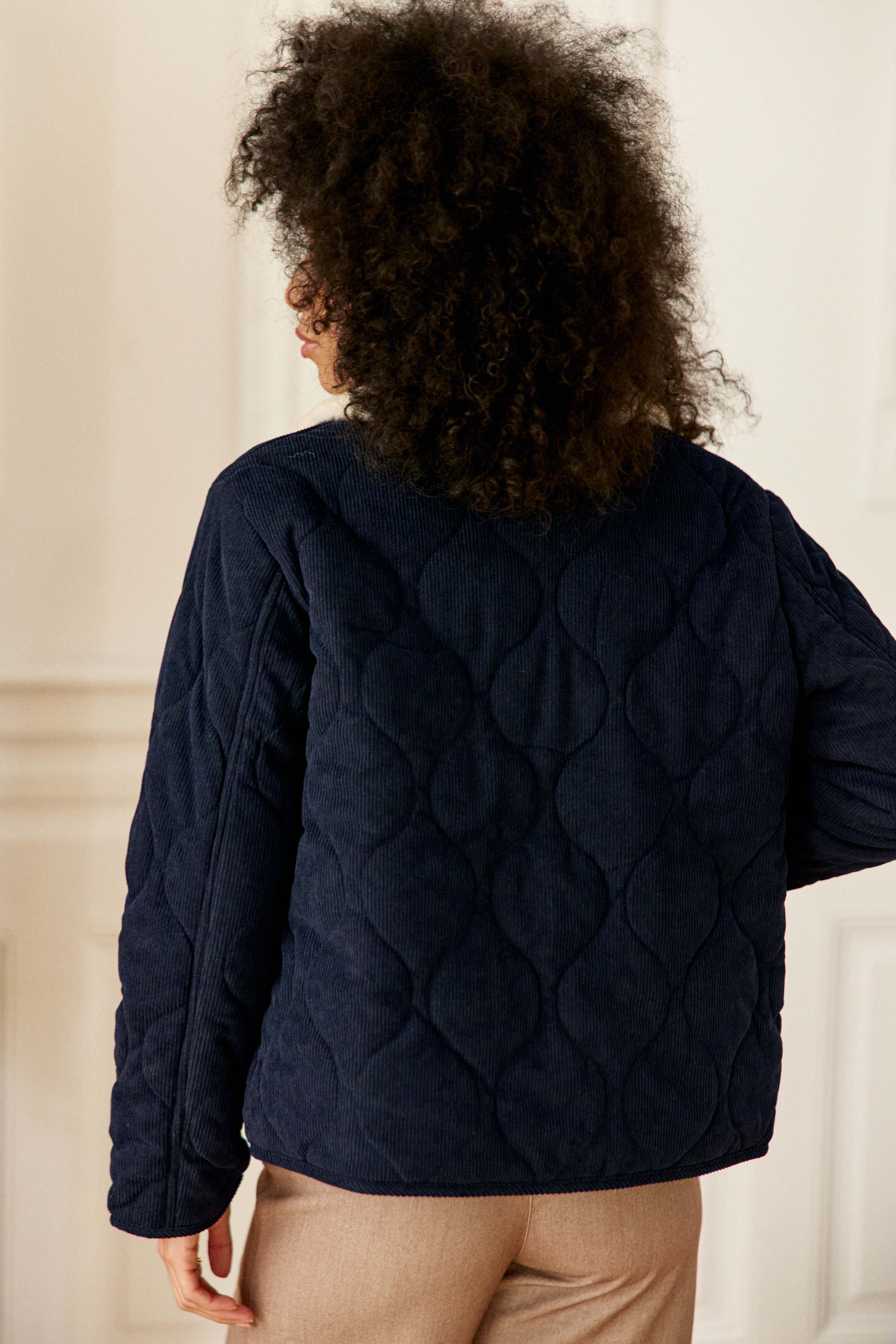 Nattia - Manteau en velours