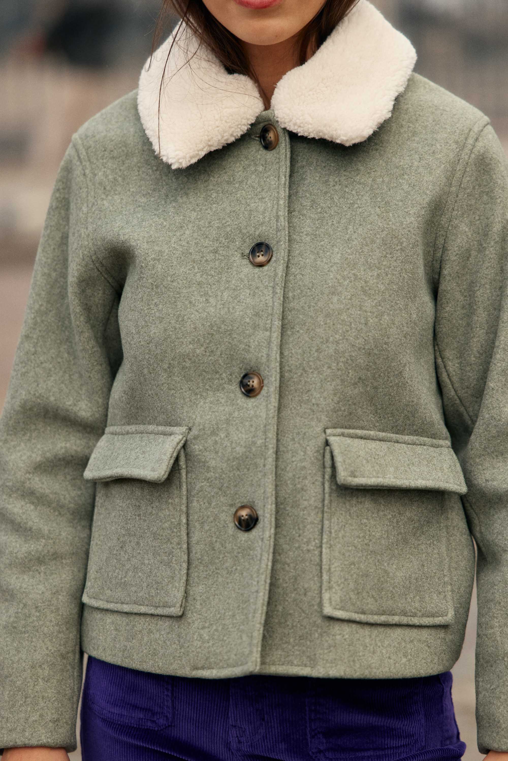 Nattie Coat - Khaki