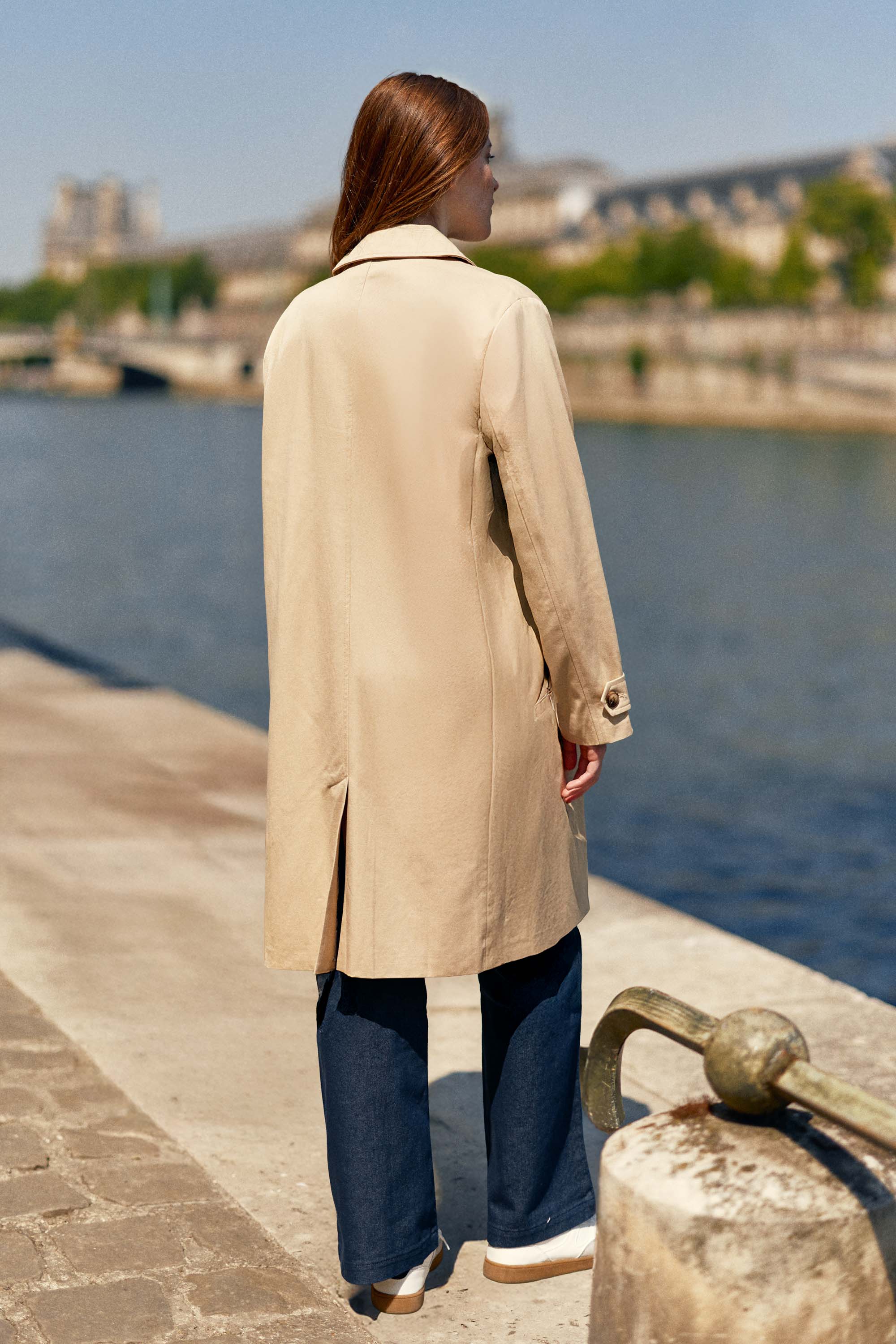 Beige trench coat - Nevin