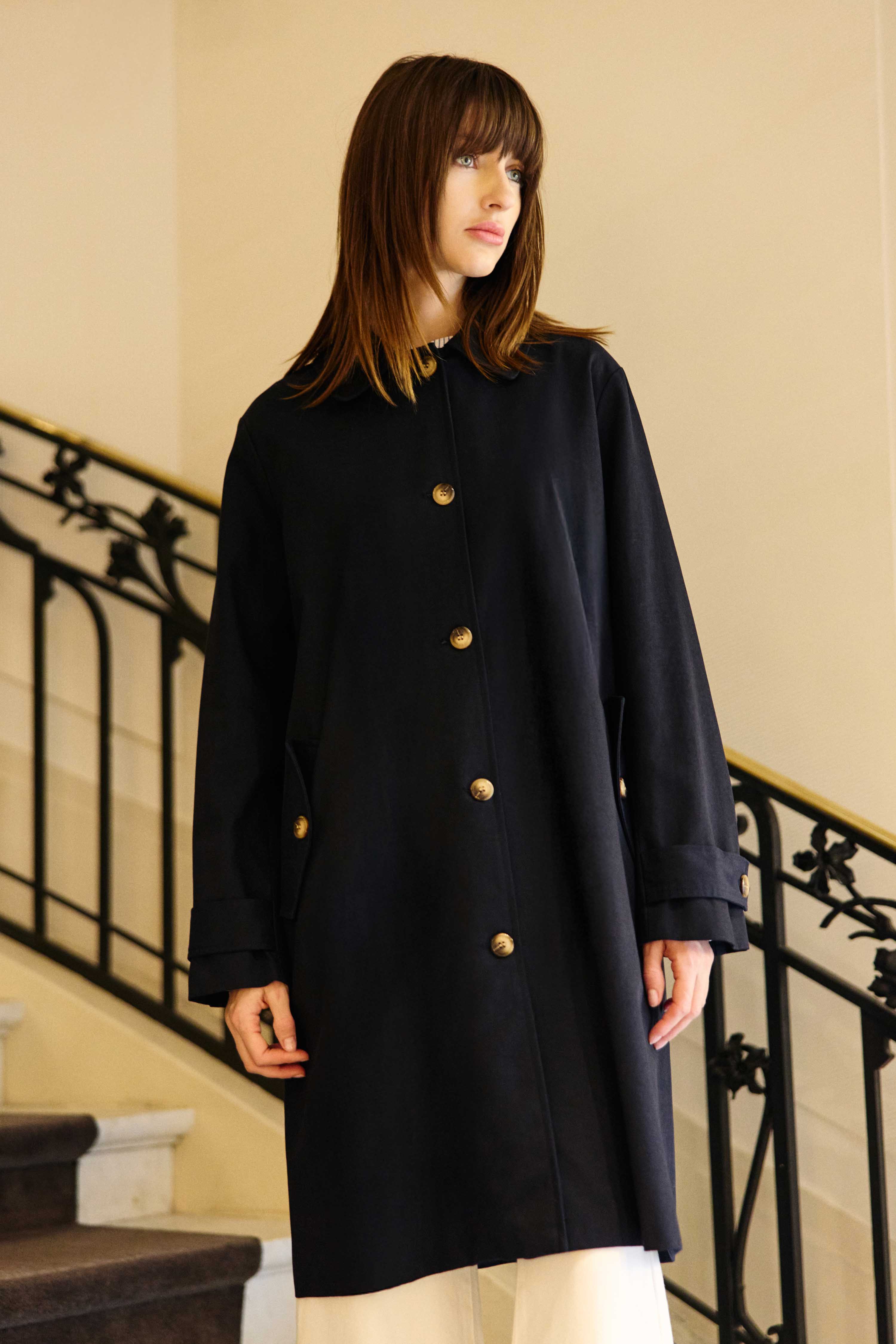 Trench midi marine - Nevin