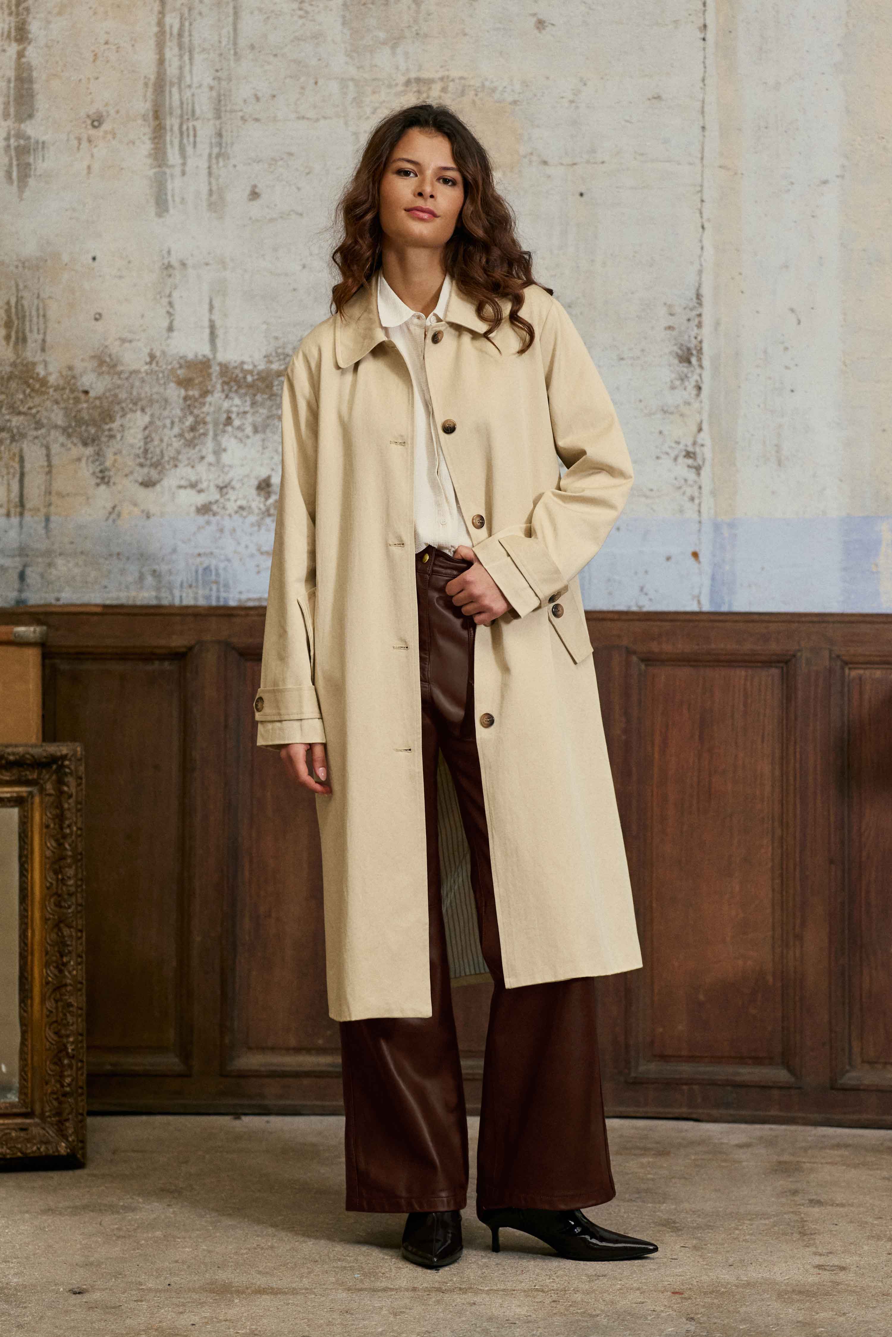 Nevina - Midi-Trenchcoat