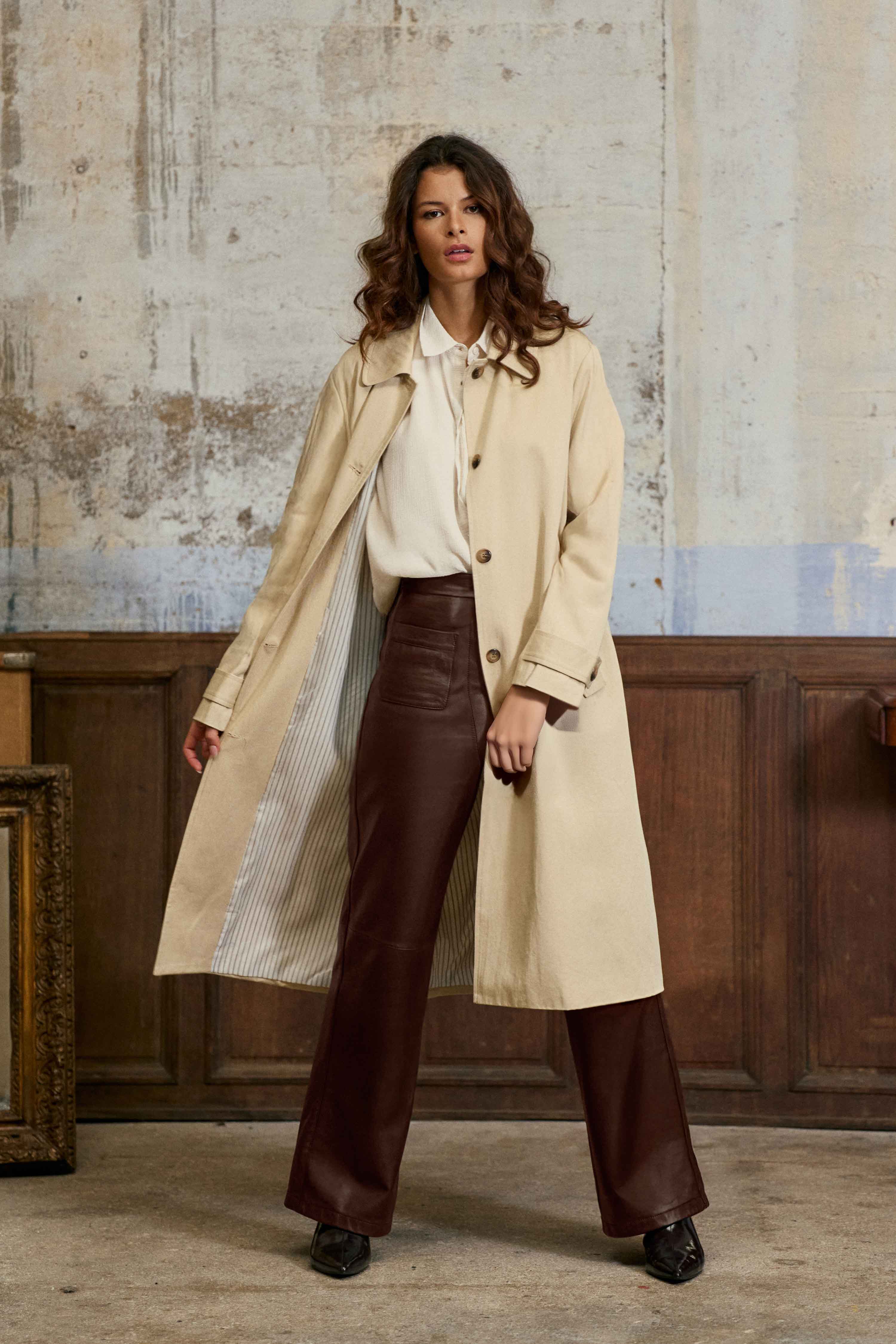 Nevina - Midi-Trenchcoat