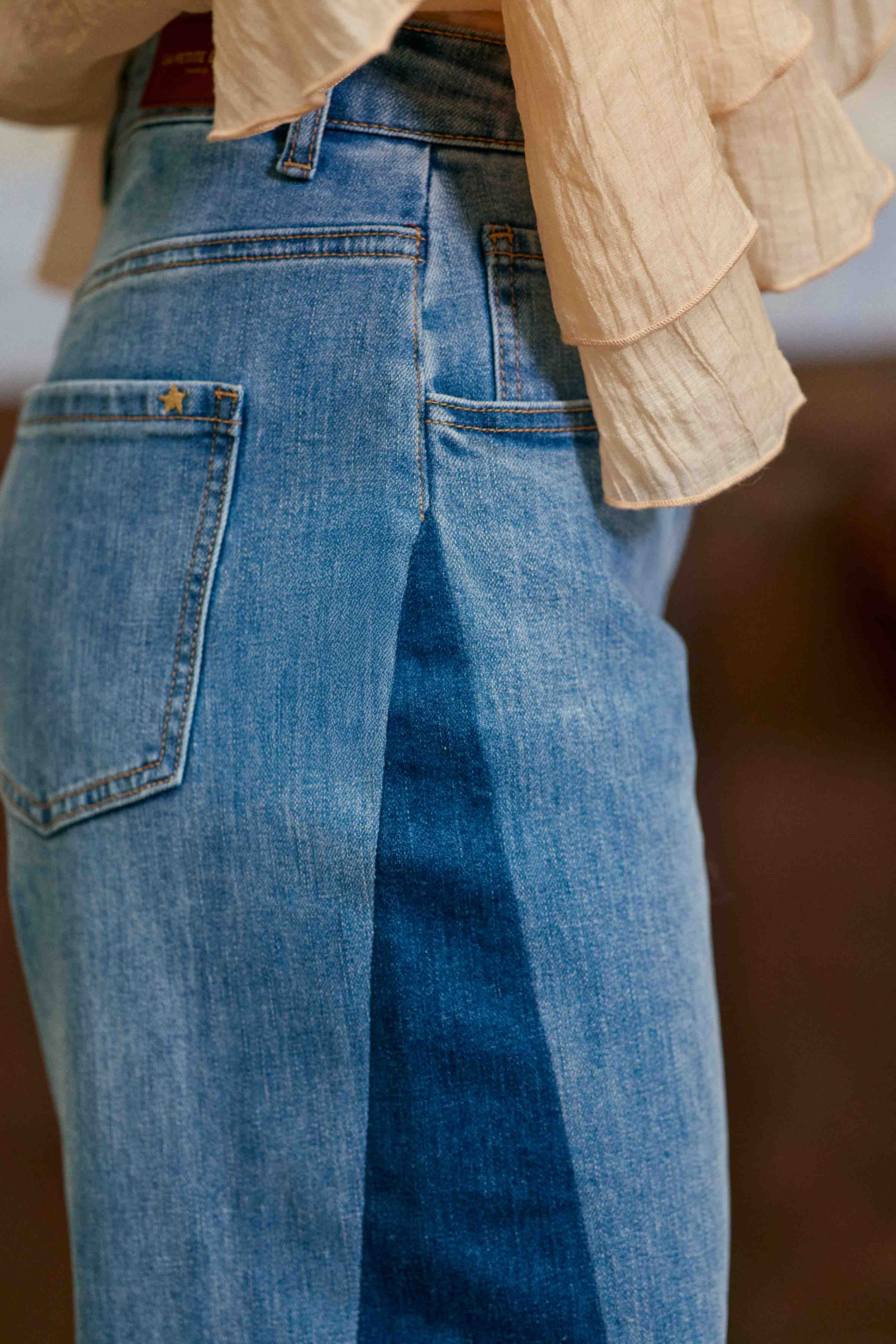 Jean flare bi-color stone – Paiva