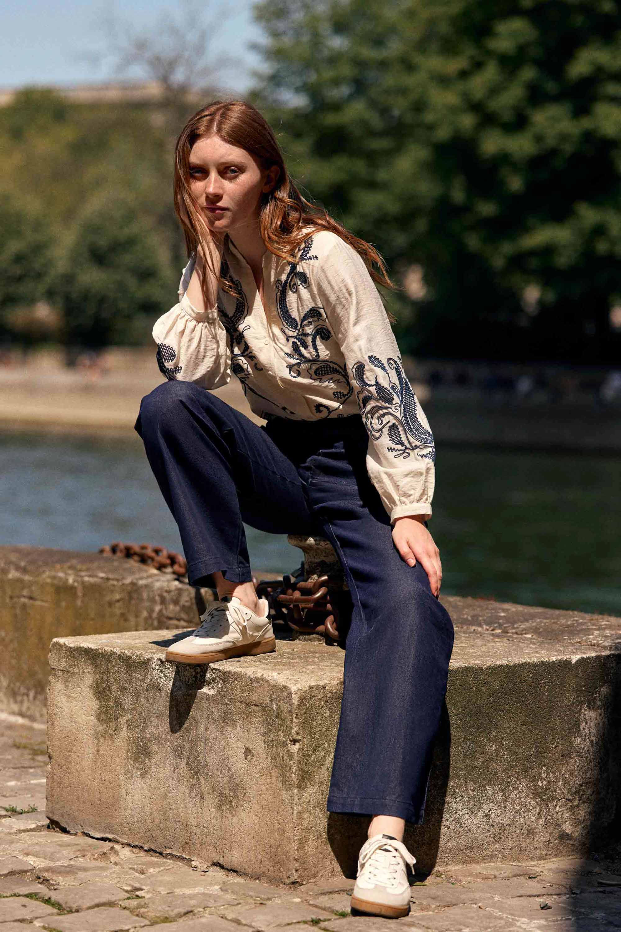 Raw denim pants - Paulie
