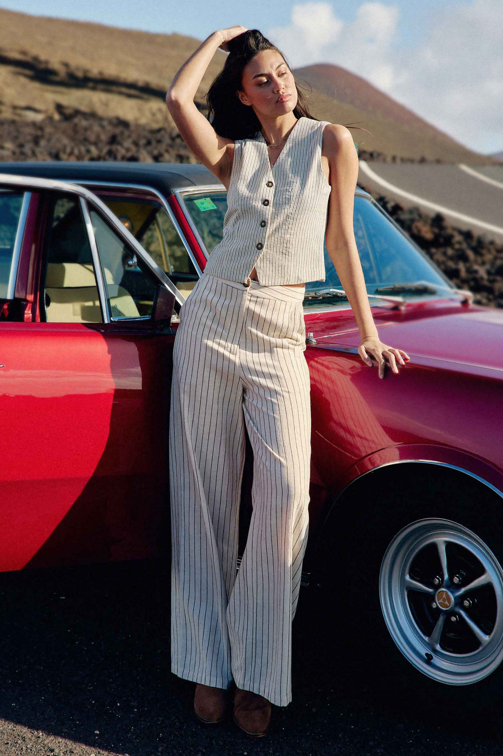 Straight striped pants - Pauline