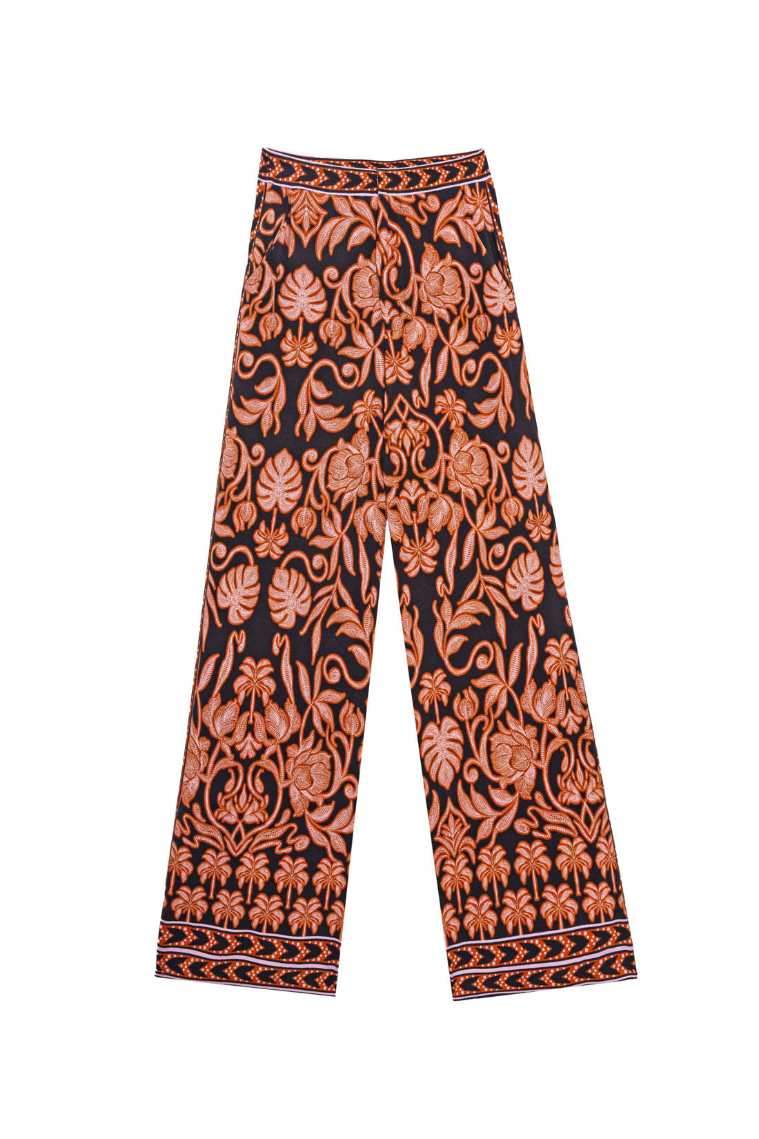 Floral straight pants - Pavia