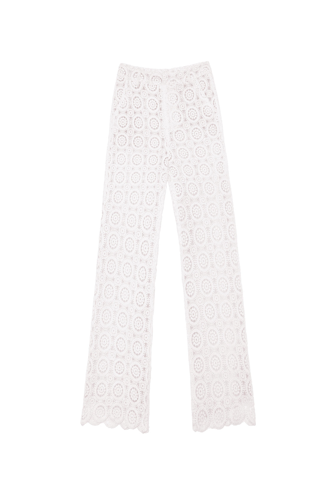 Ivory guipure trousers - Pepina