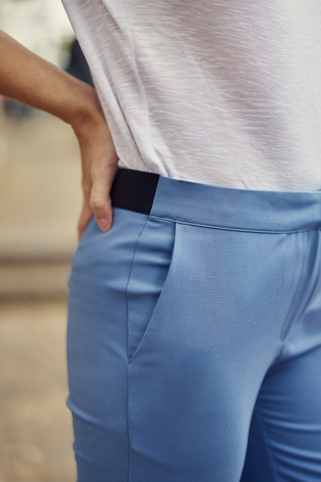 Pantalon cigarette bleu - Perry