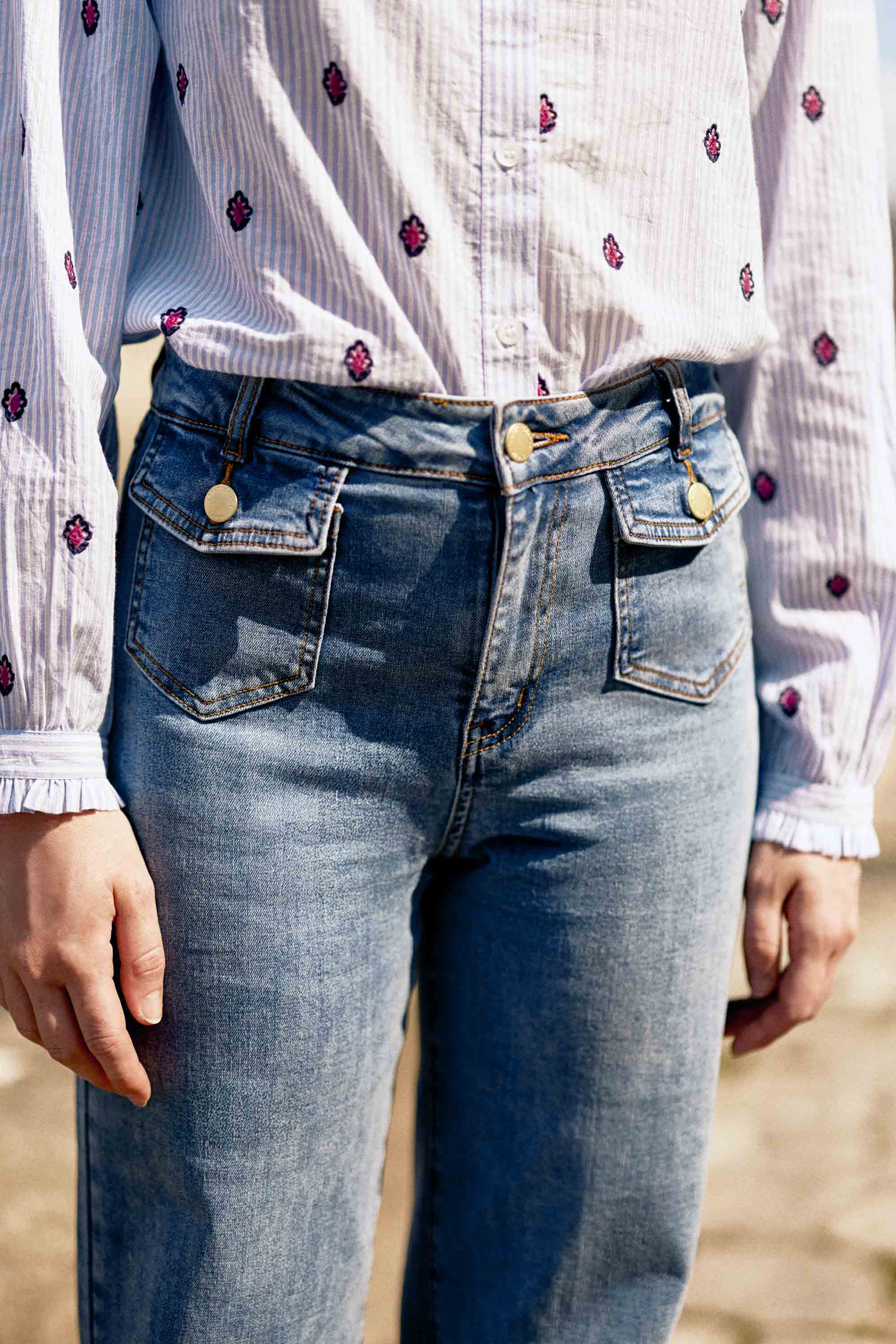 Jean flare stone - Peyton