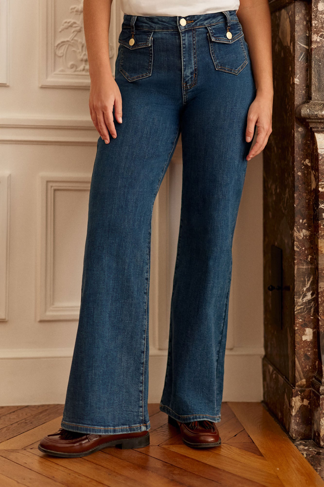 Washed flare jeans - Peyton