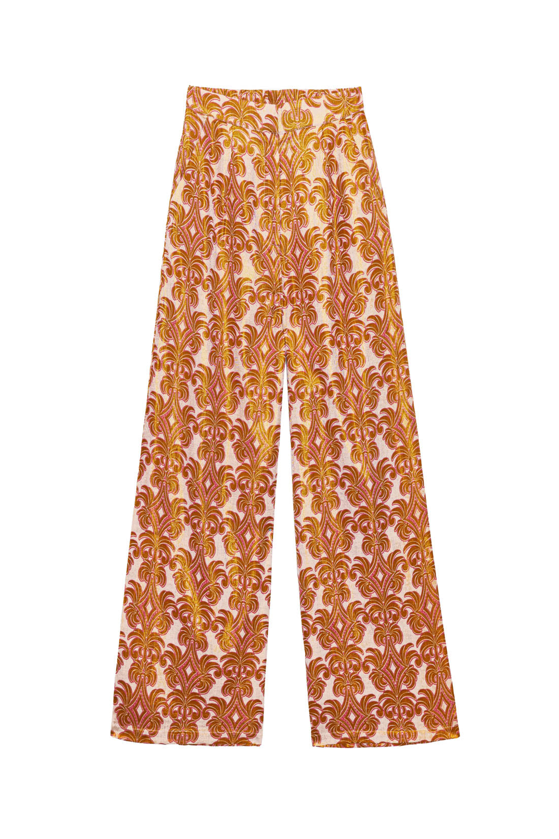 Floral Straight Pants - Polaris