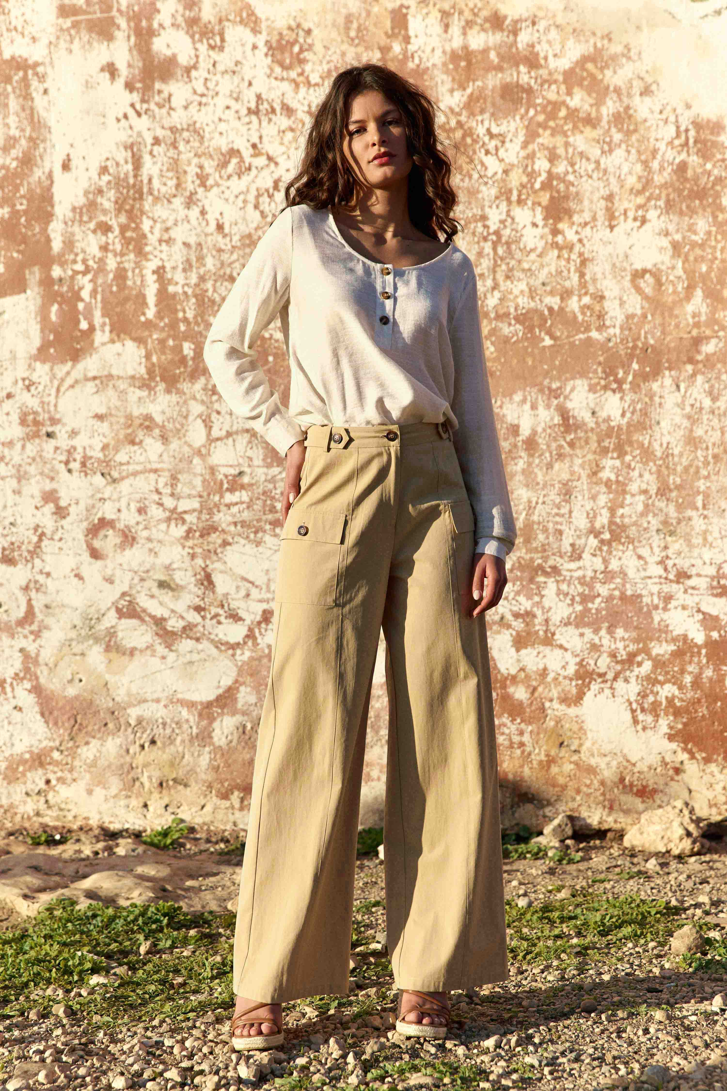 Poldie - Pantalon large