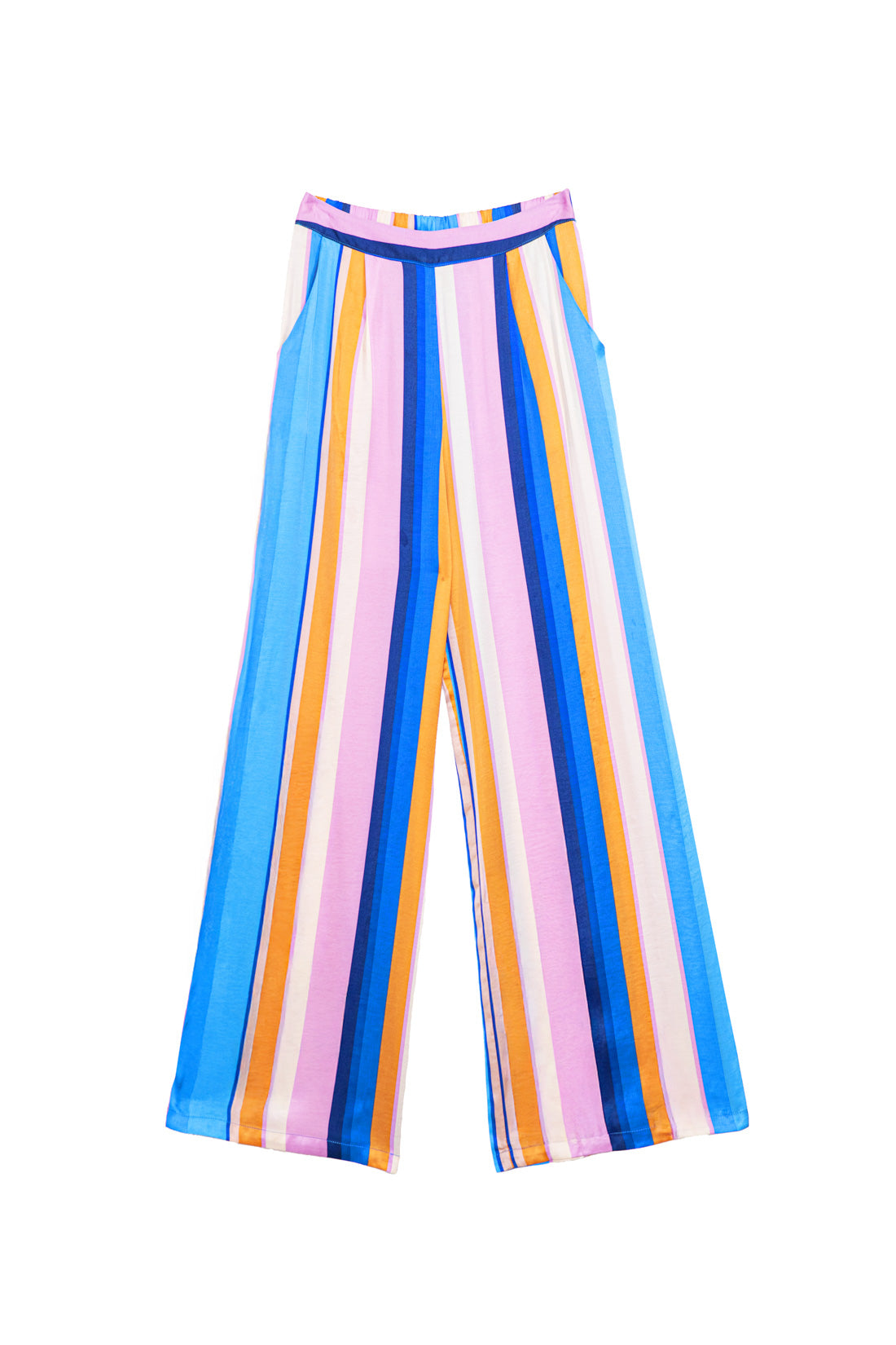 Striped satin pants - Polette
