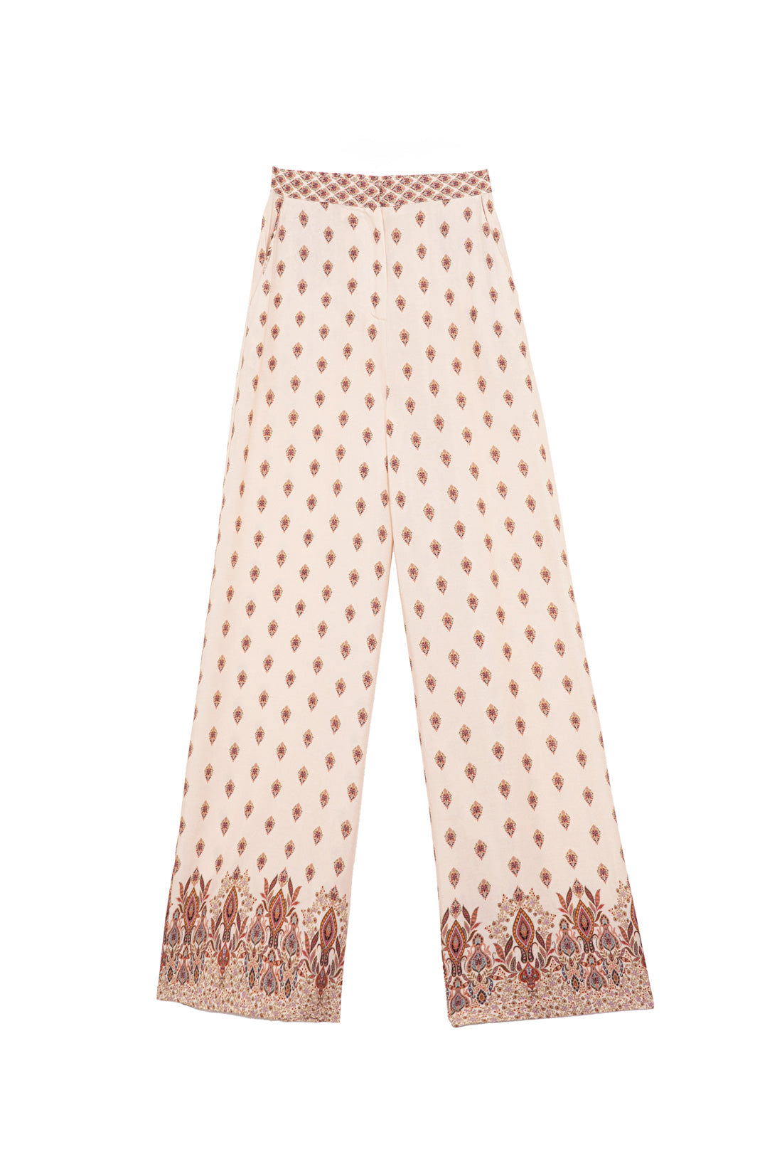 Floral straight pants - Polia